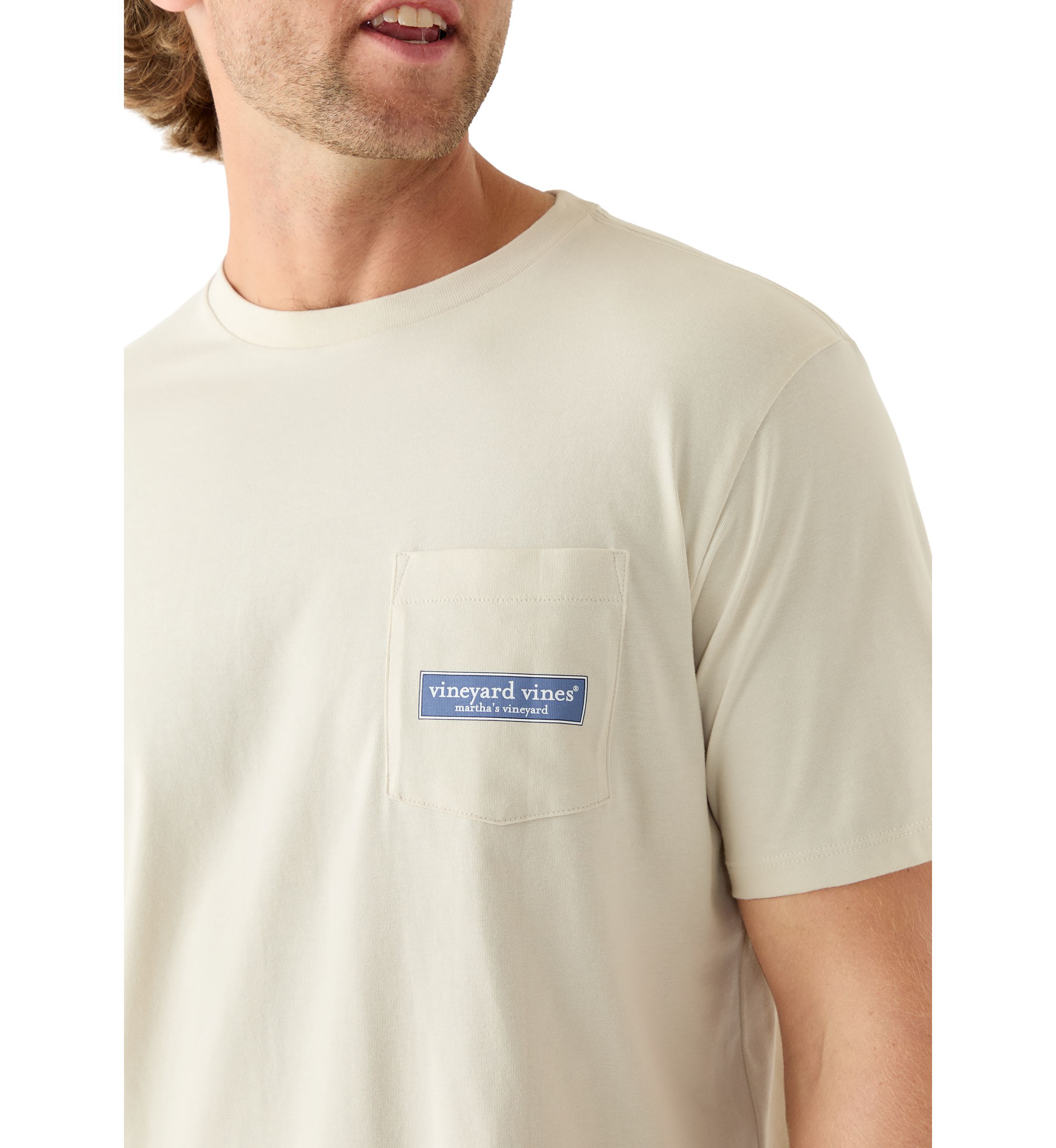 Mens Tonal Logo Short Sleeve Pocket T-Shirt