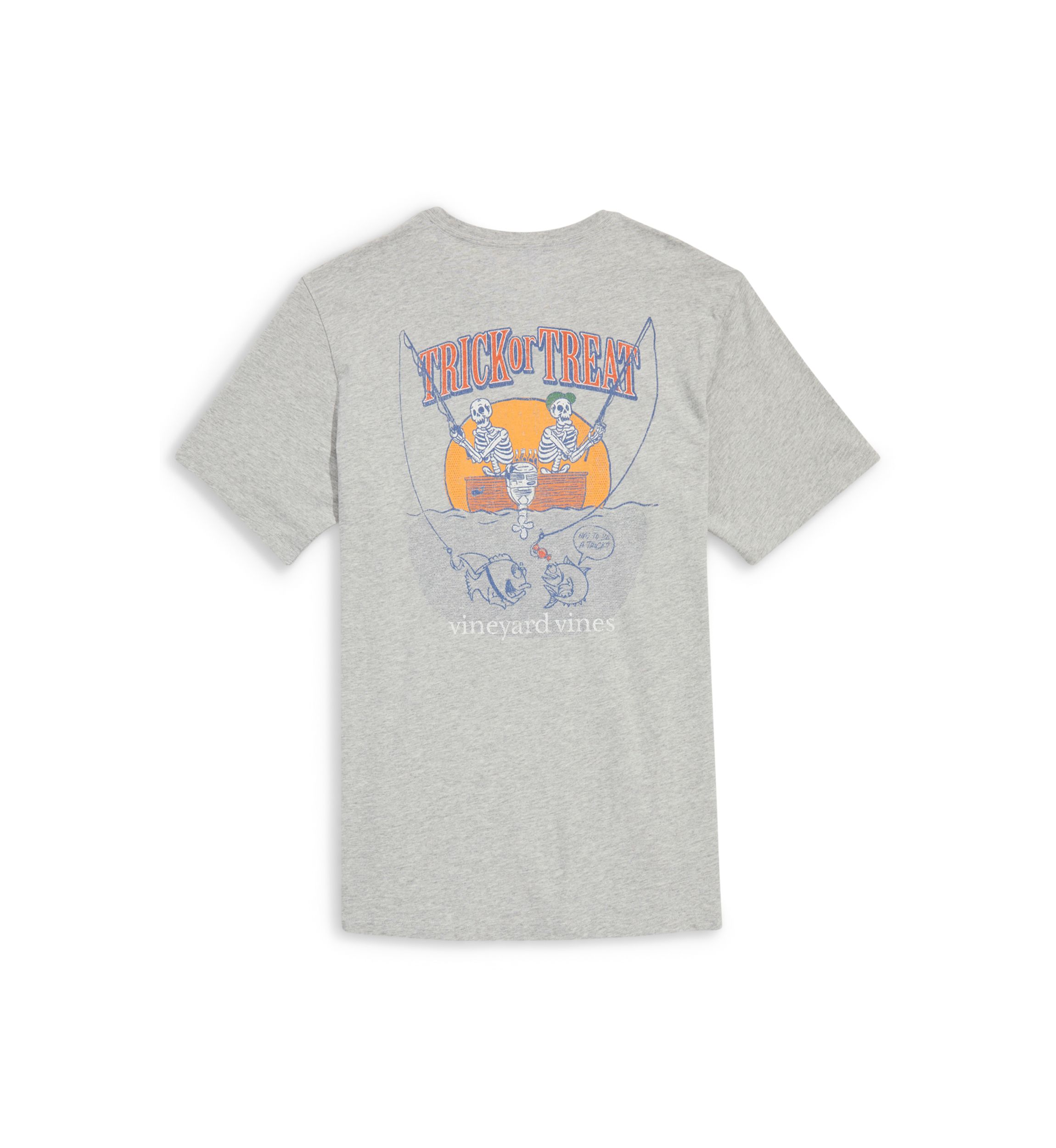 Fishing Skeletons Short-Sleeve Pocket Tee 