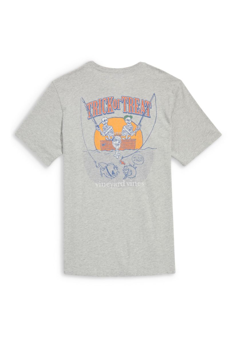 Fishing Skeletons Short-Sleeve Pocket Tee 