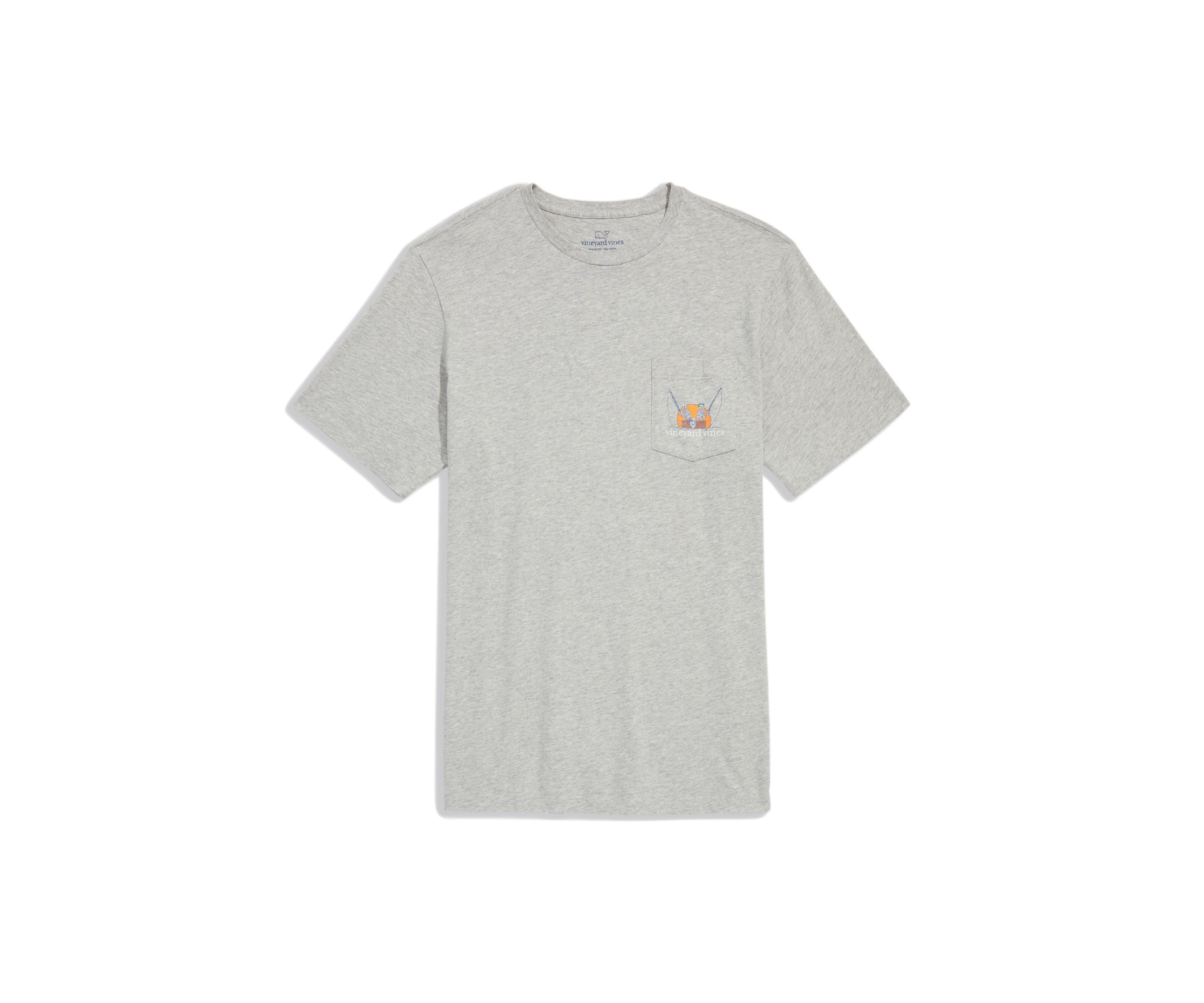 Fishing Skeletons Short-Sleeve Pocket Tee 