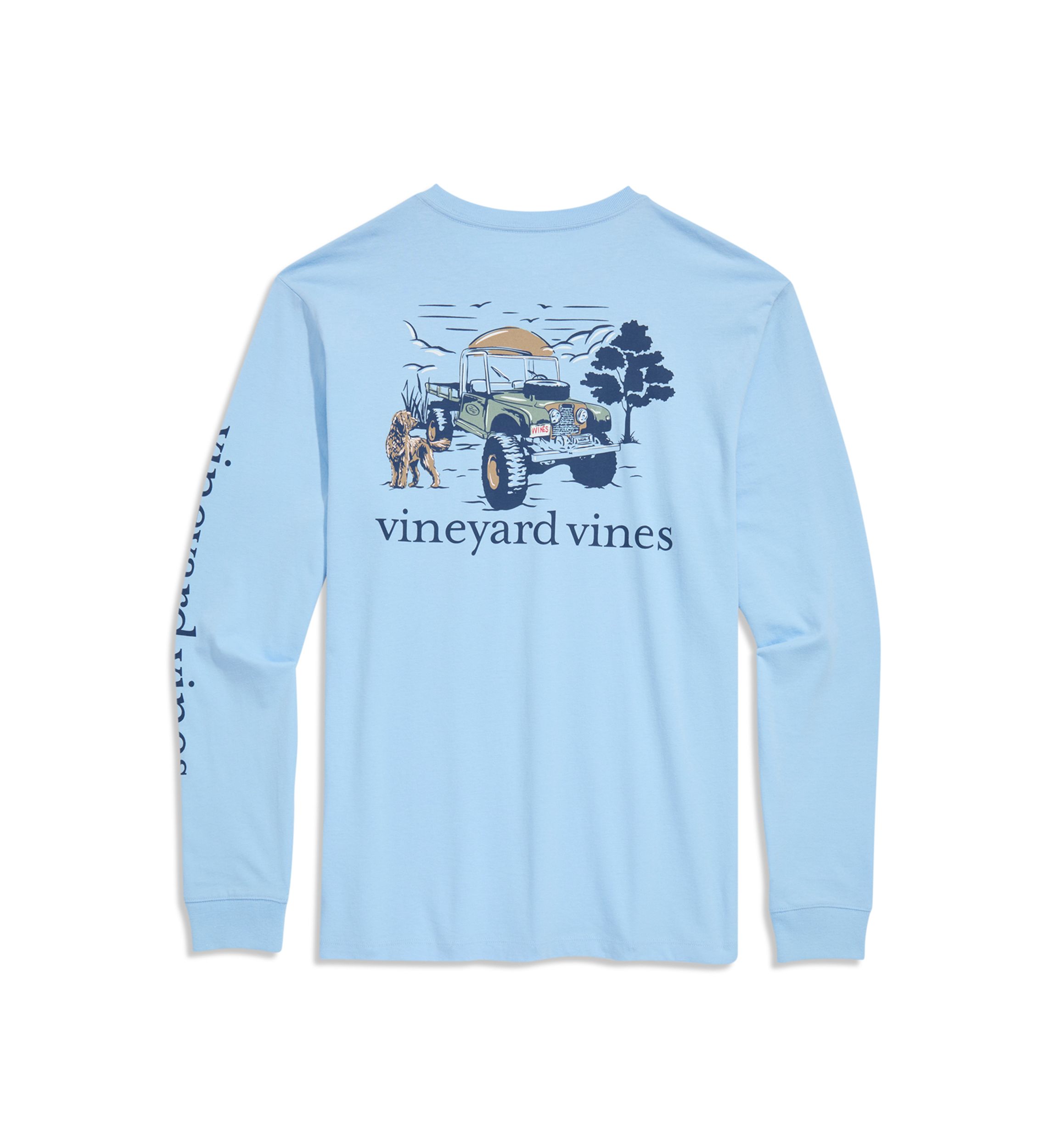 Long Sleeve Autumn Truck Graphic T-Shirt 
