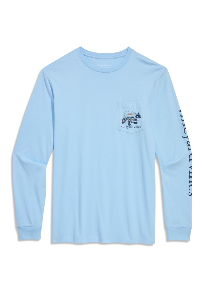 Long Sleeve Autumn Truck Graphic T-Shirt 