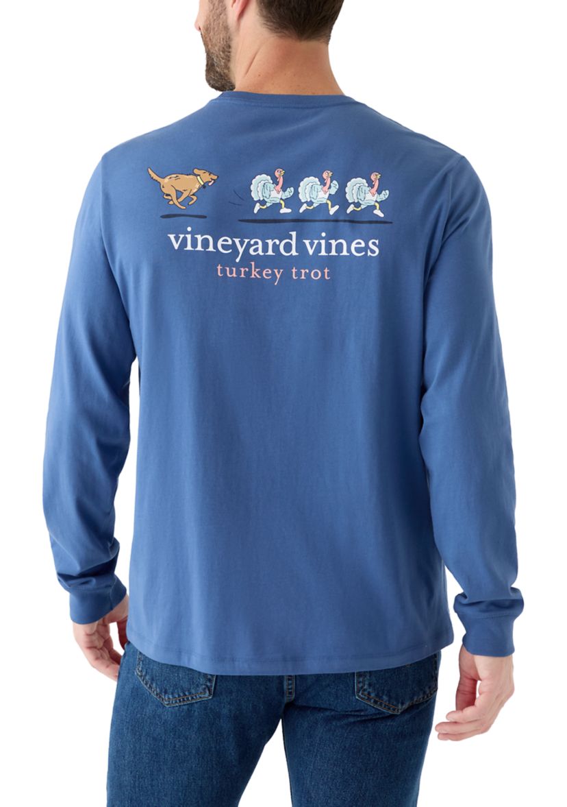 Mens Turkey Trot Long Sleeve Graphic T-Shirt