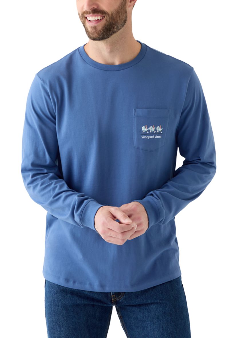 Mens Turkey Trot Long Sleeve Graphic T-Shirt