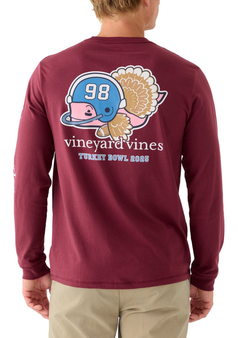 Mens Graphic Football Turkey Whale Long Sleeve T-Shirt