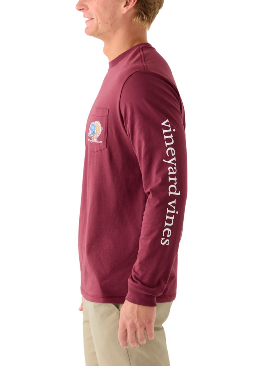 Mens Graphic Football Turkey Whale Long Sleeve T-Shirt