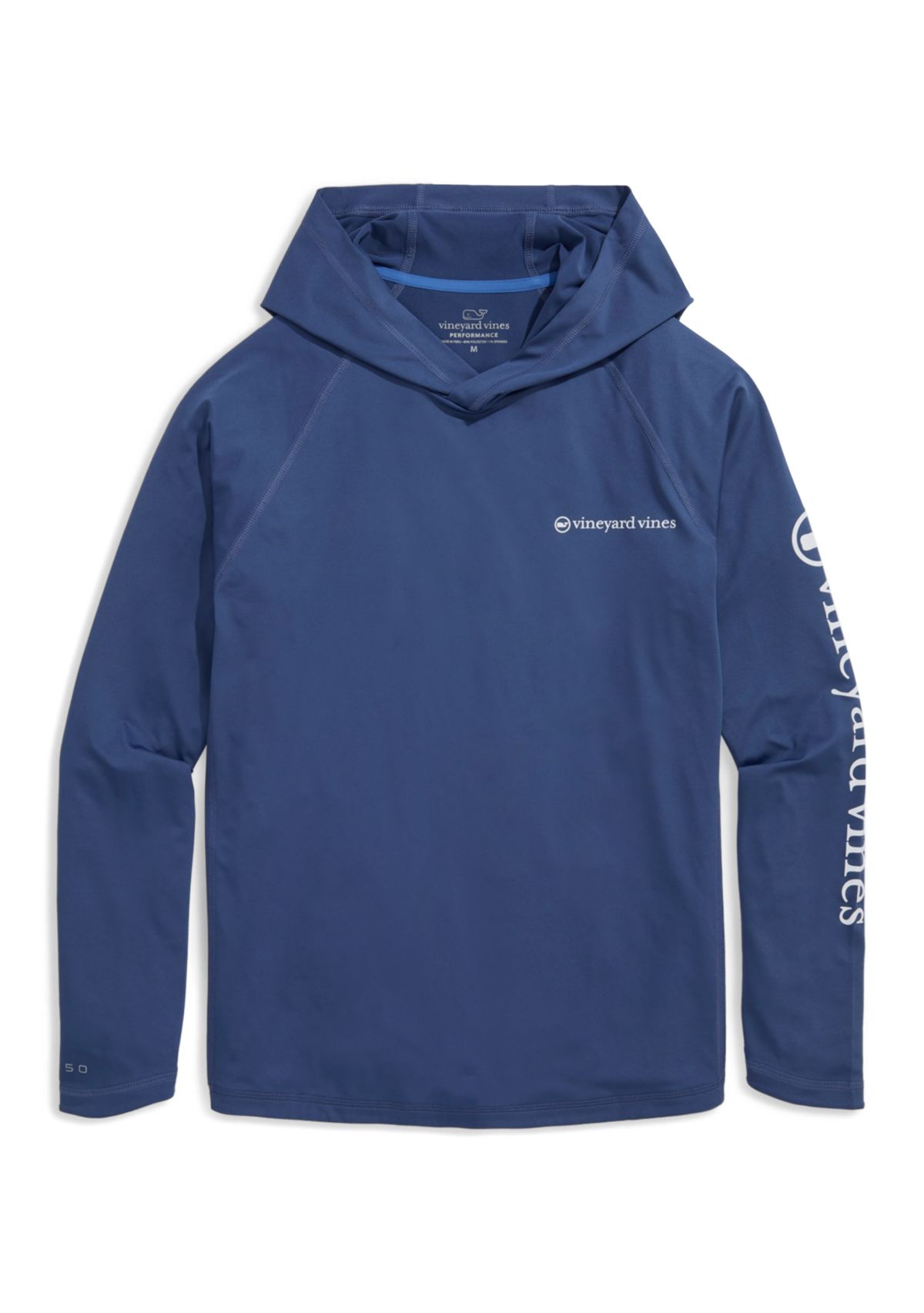 Mens Whale Dot Long Sleeve Harbor Hoodie T-Shirt