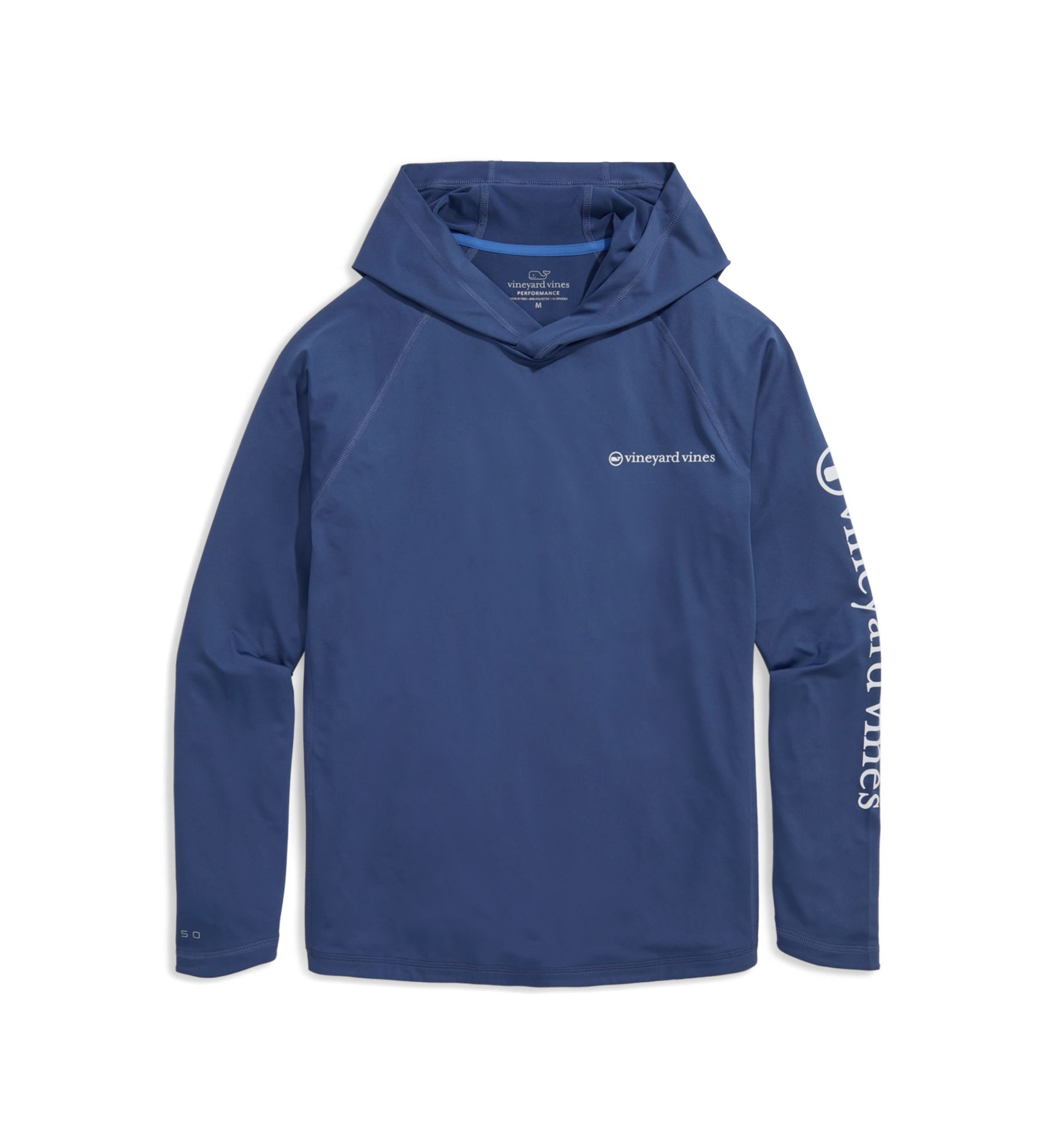 Mens Whale Dot Long Sleeve Harbor Hoodie T-Shirt