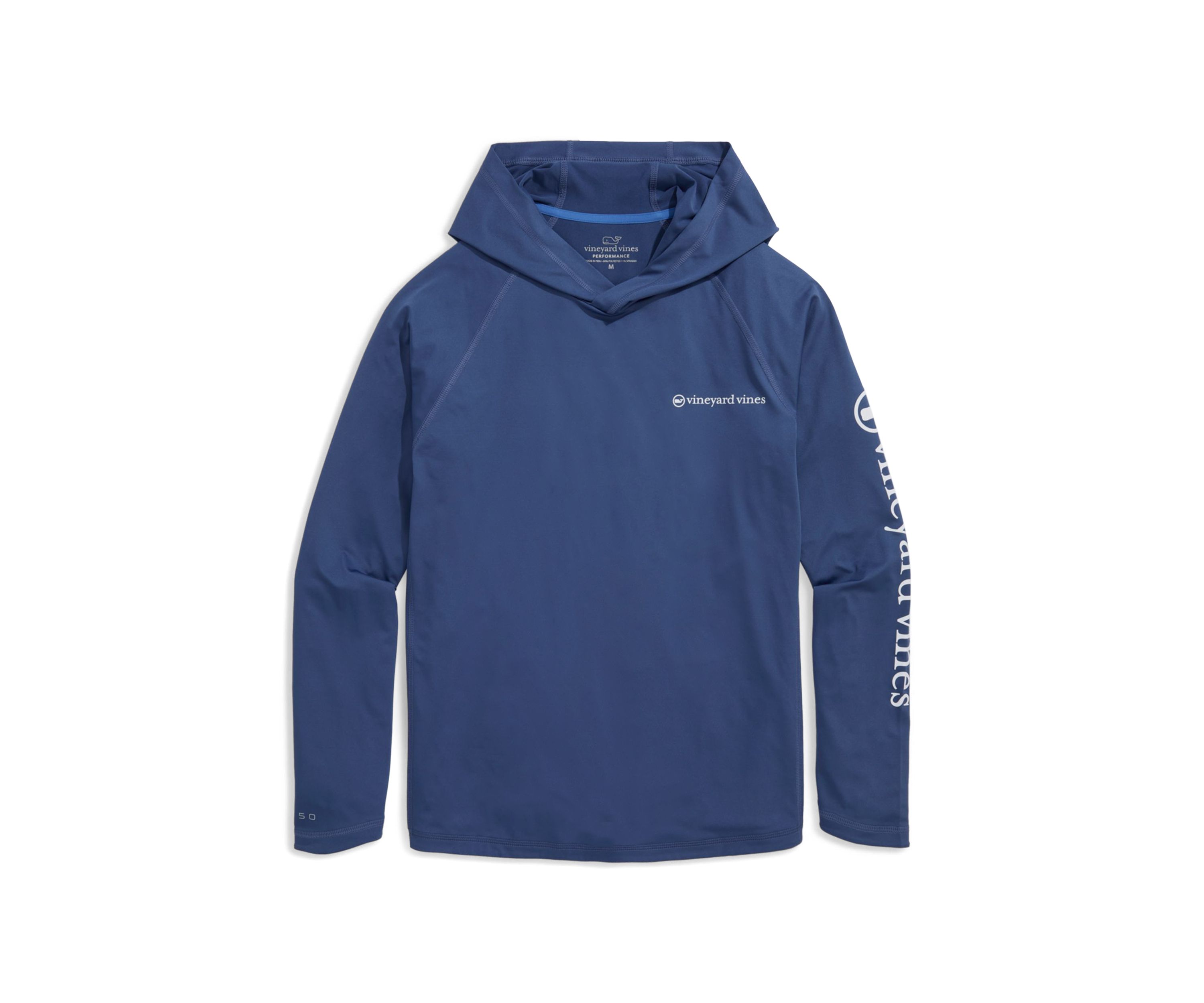 Mens Whale Dot Long Sleeve Harbor Hoodie T-Shirt