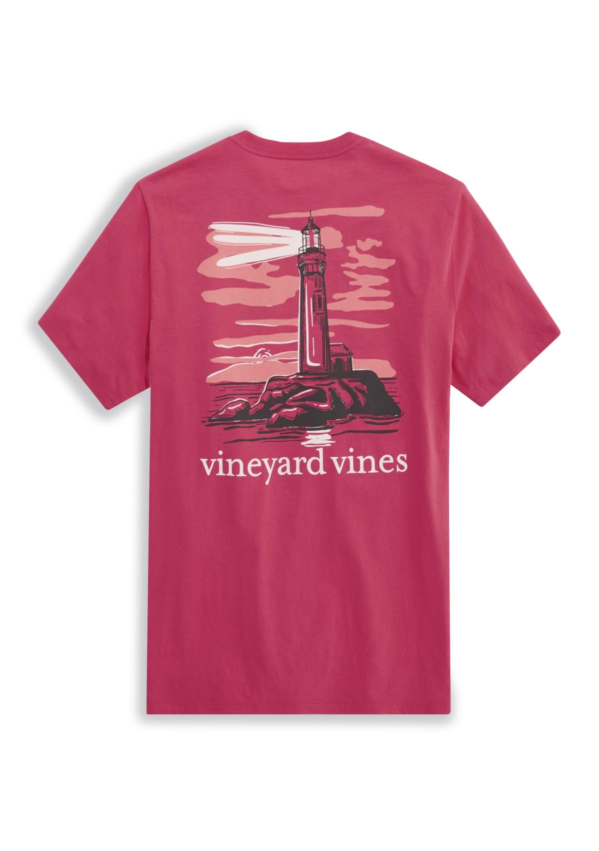 Short Sleeve Lighthouse at Dusk Graphic T-Shirt 