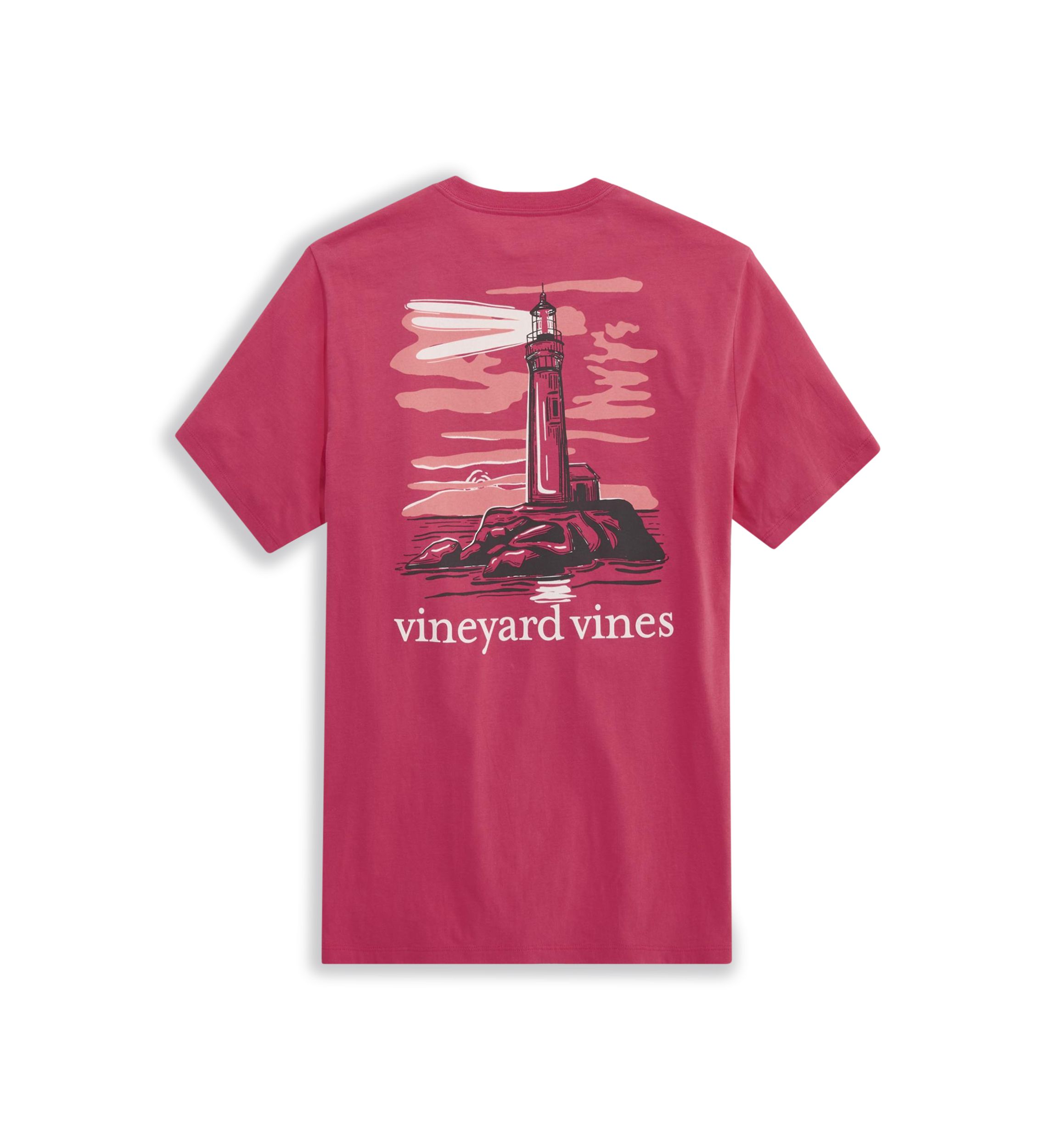 Short Sleeve Lighthouse at Dusk Graphic T-Shirt 