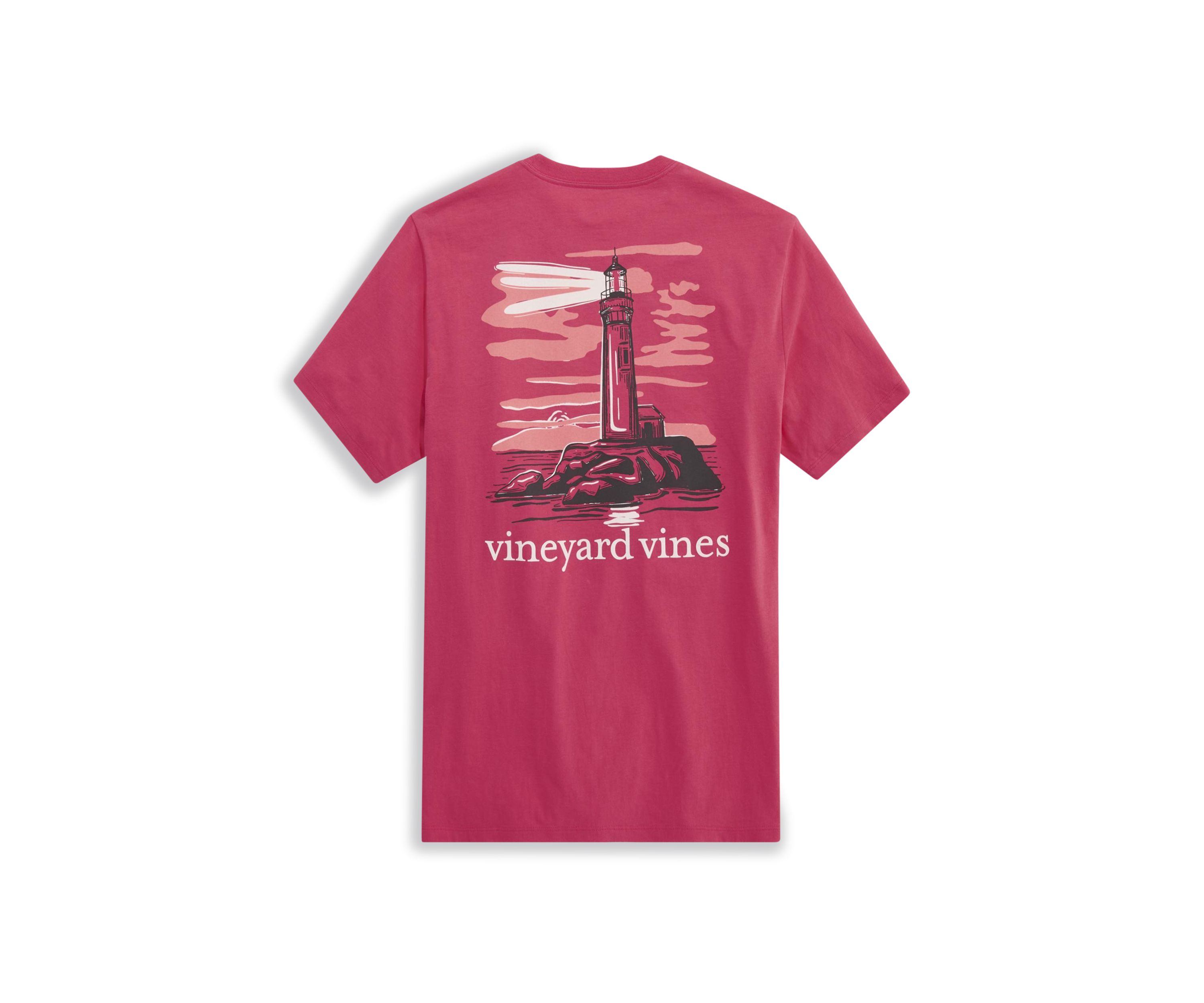 Short Sleeve Lighthouse at Dusk Graphic T-Shirt 