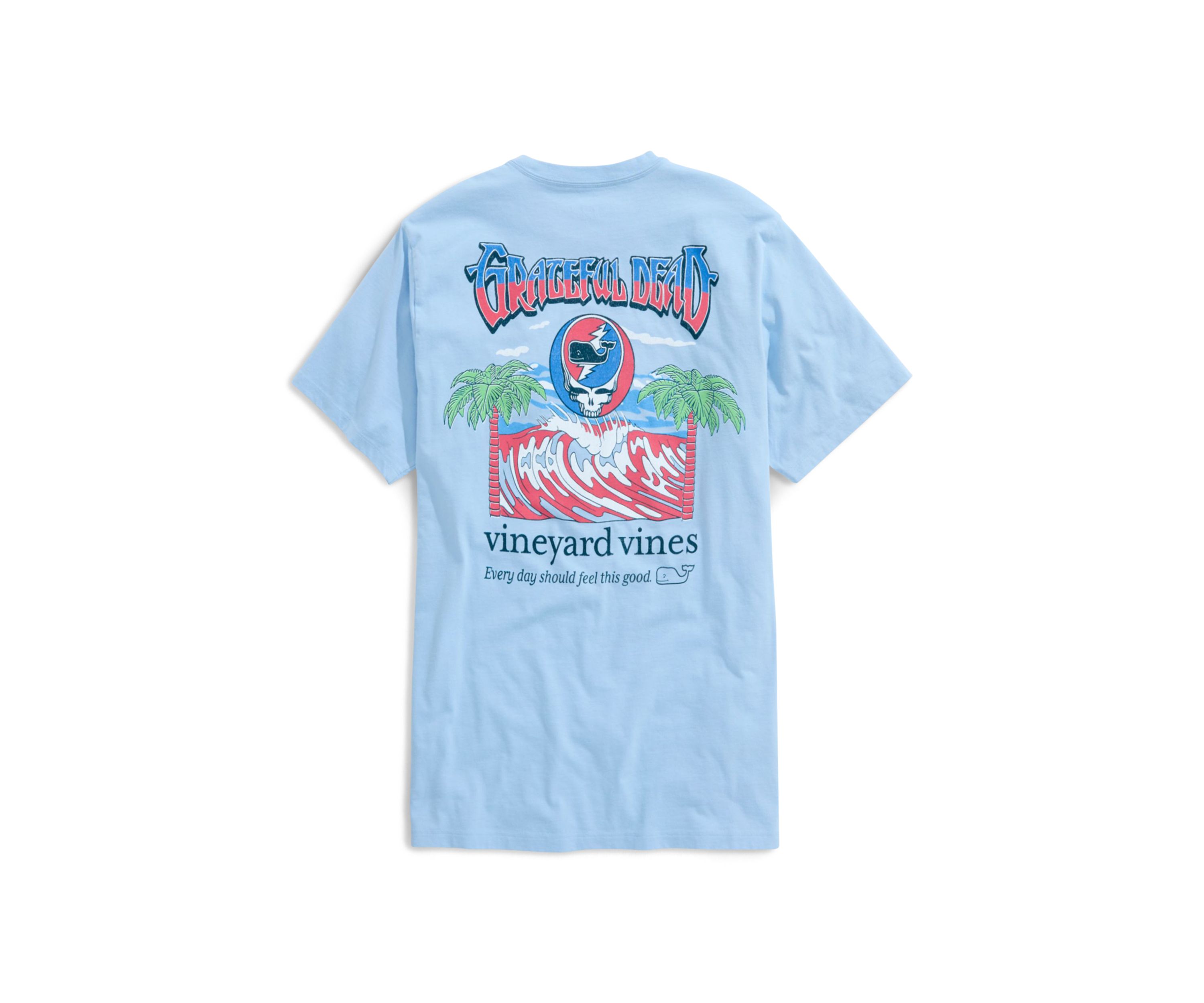 Mens Grateful Dead Short Sleeve Surf T-Shirt