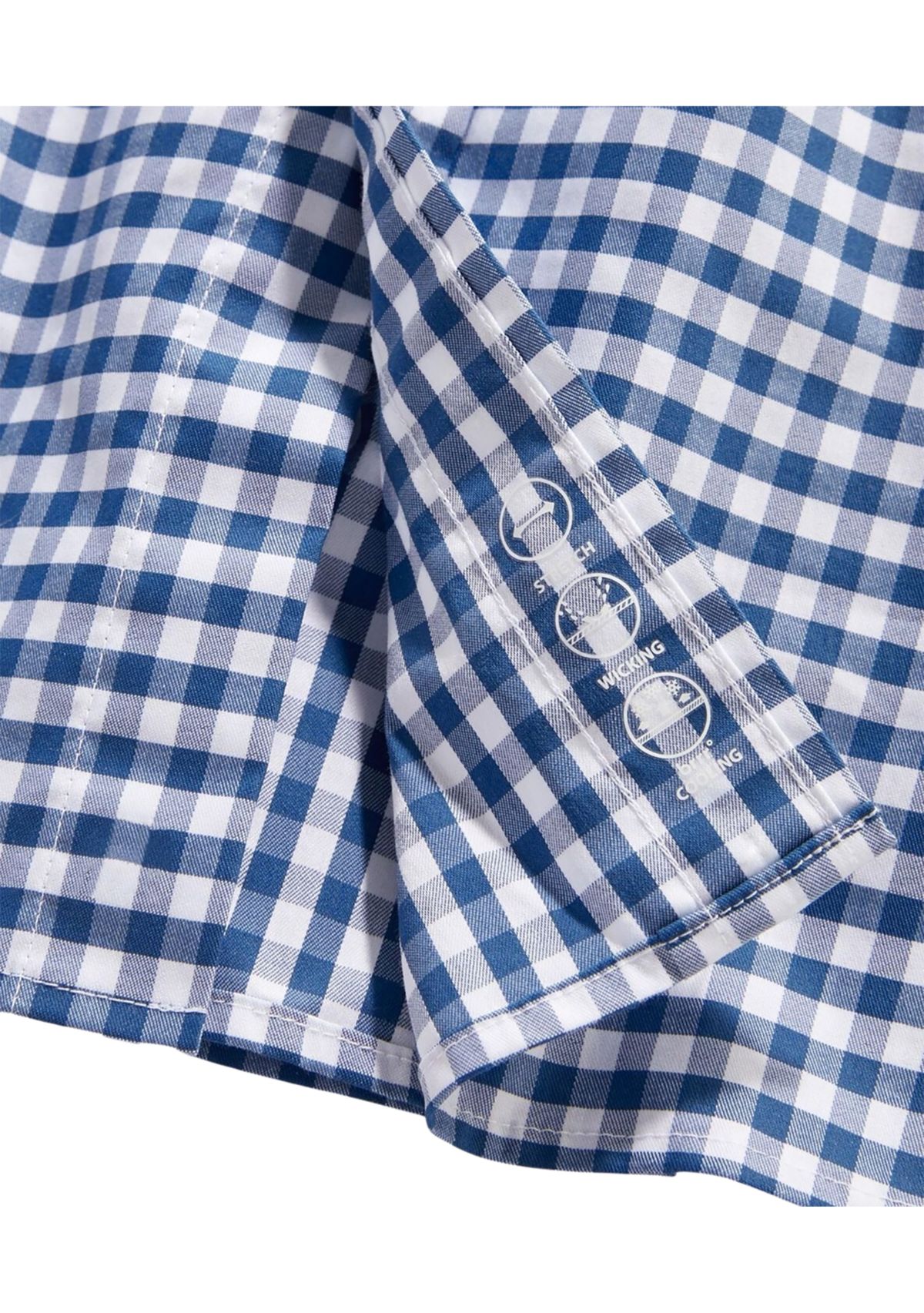 Mens Long Sleeve Classic Gingham Button Down Shirt