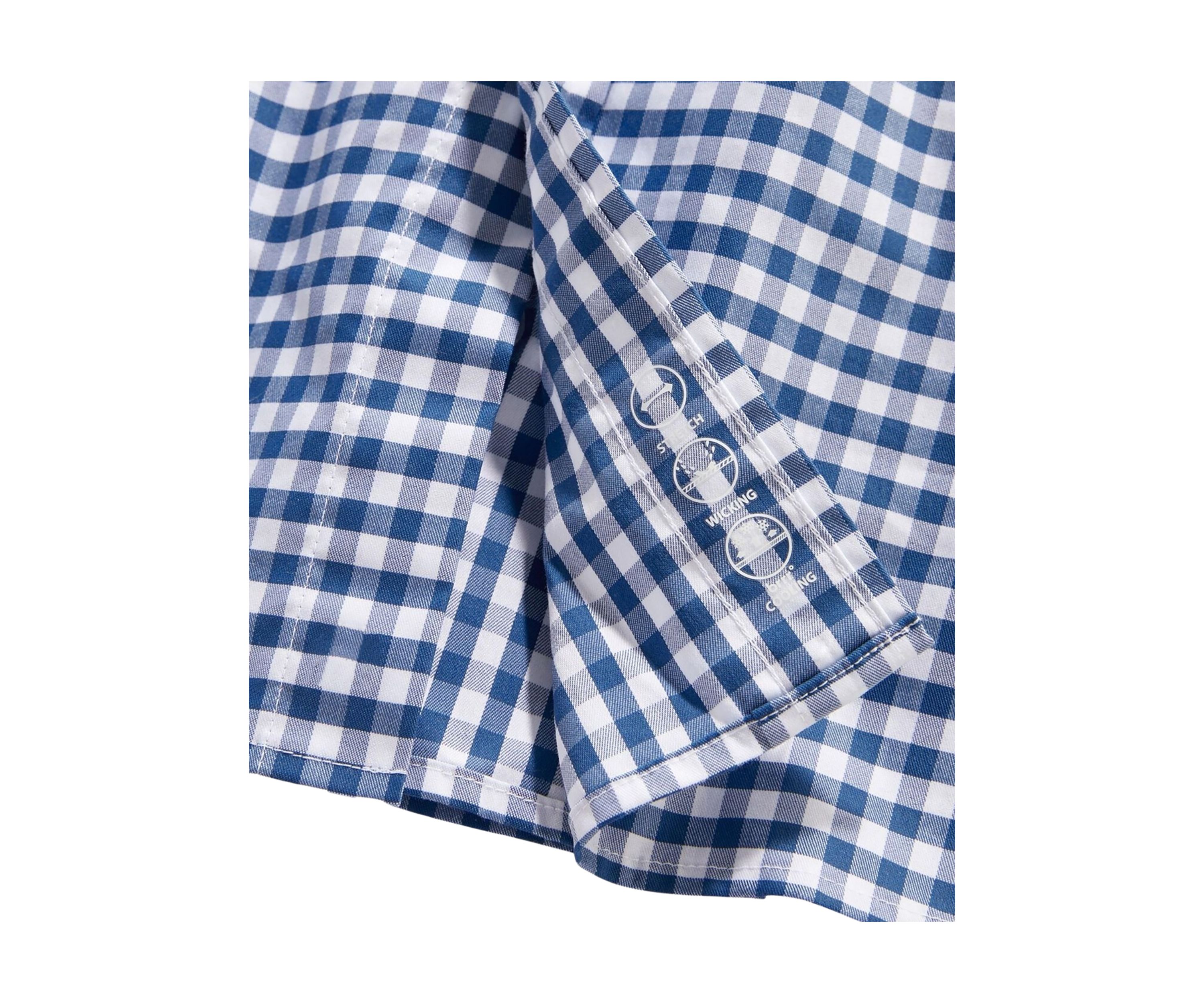 Mens Long Sleeve Classic Gingham Button Down Shirt