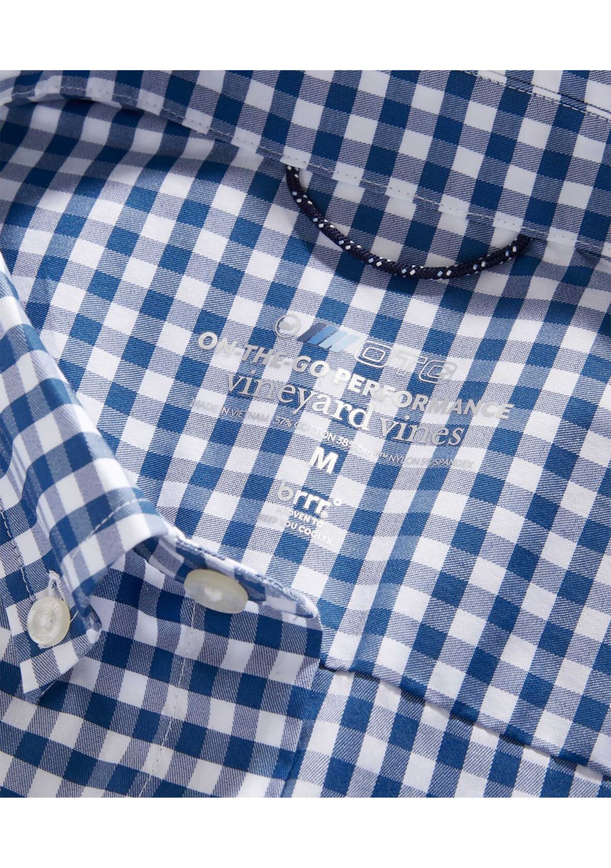Mens Long Sleeve Classic Gingham Button Down Shirt