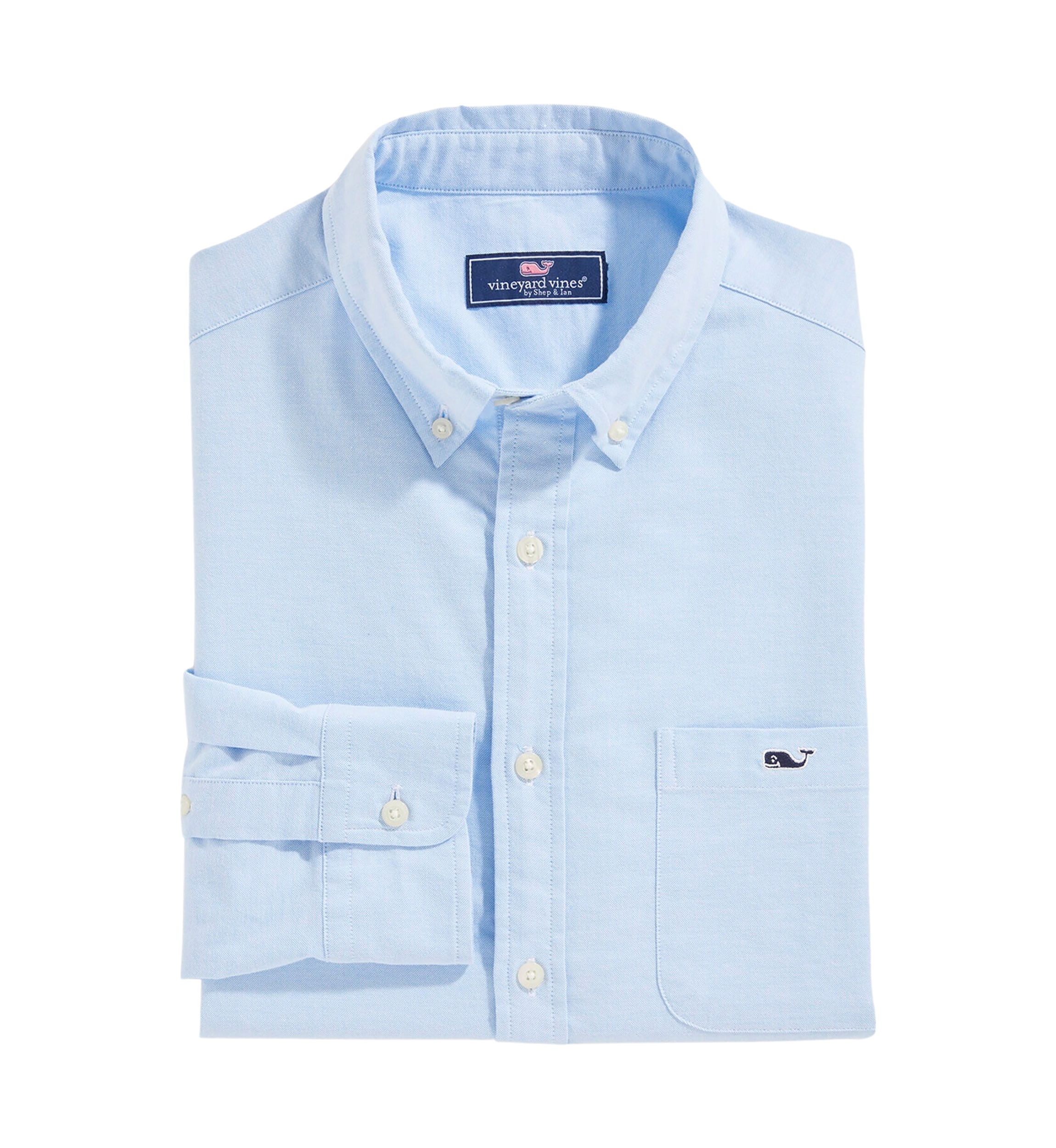 Ocean Solid Stretch Oxford Shirt