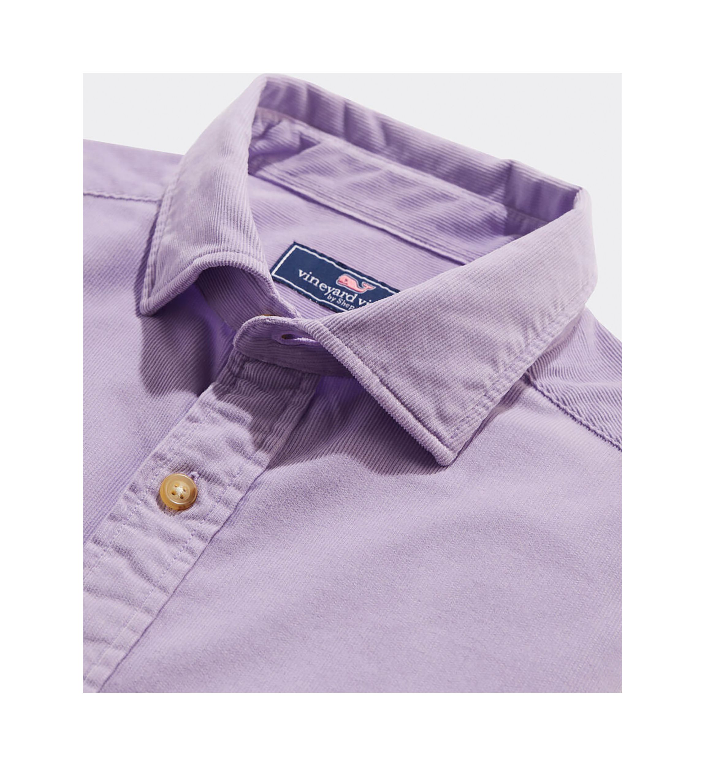 Corduroy Spread Collar Shirt