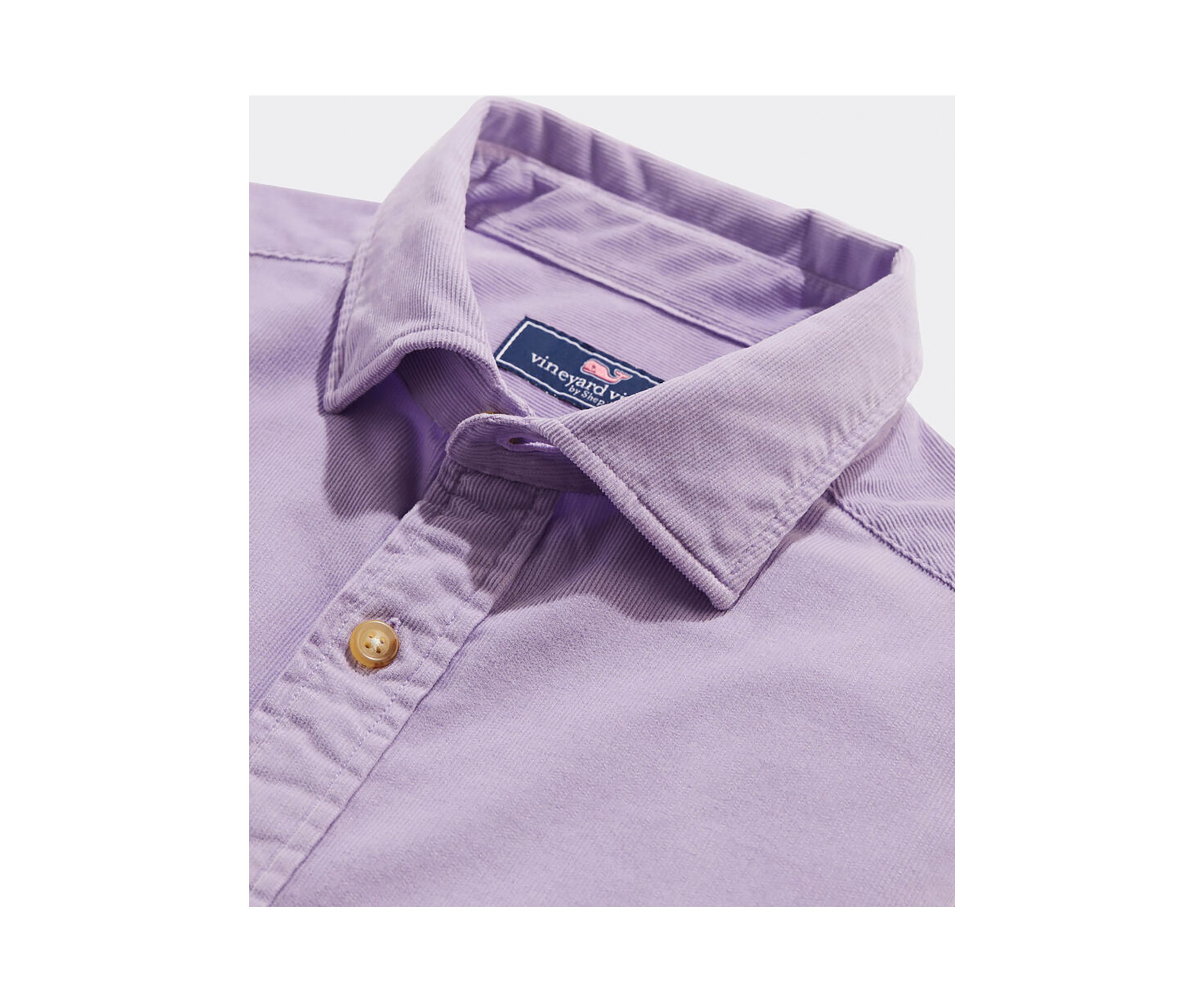 Corduroy Spread Collar Shirt