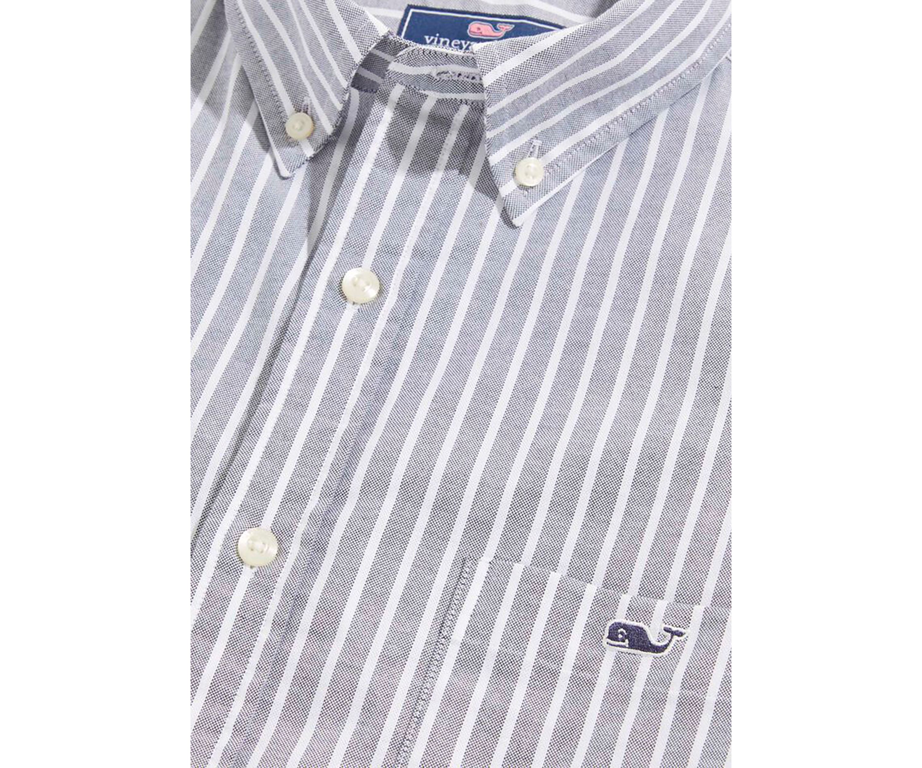 Mens Stripe Stretch Oxford Shirt