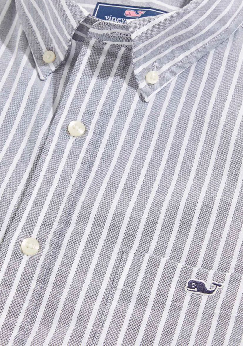 Mens Stripe Stretch Oxford Shirt