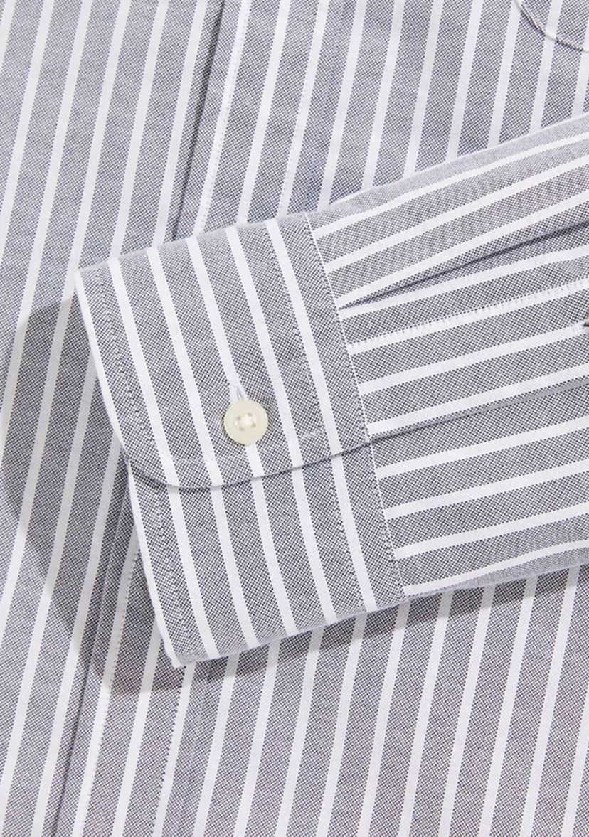 Mens Stripe Stretch Oxford Shirt