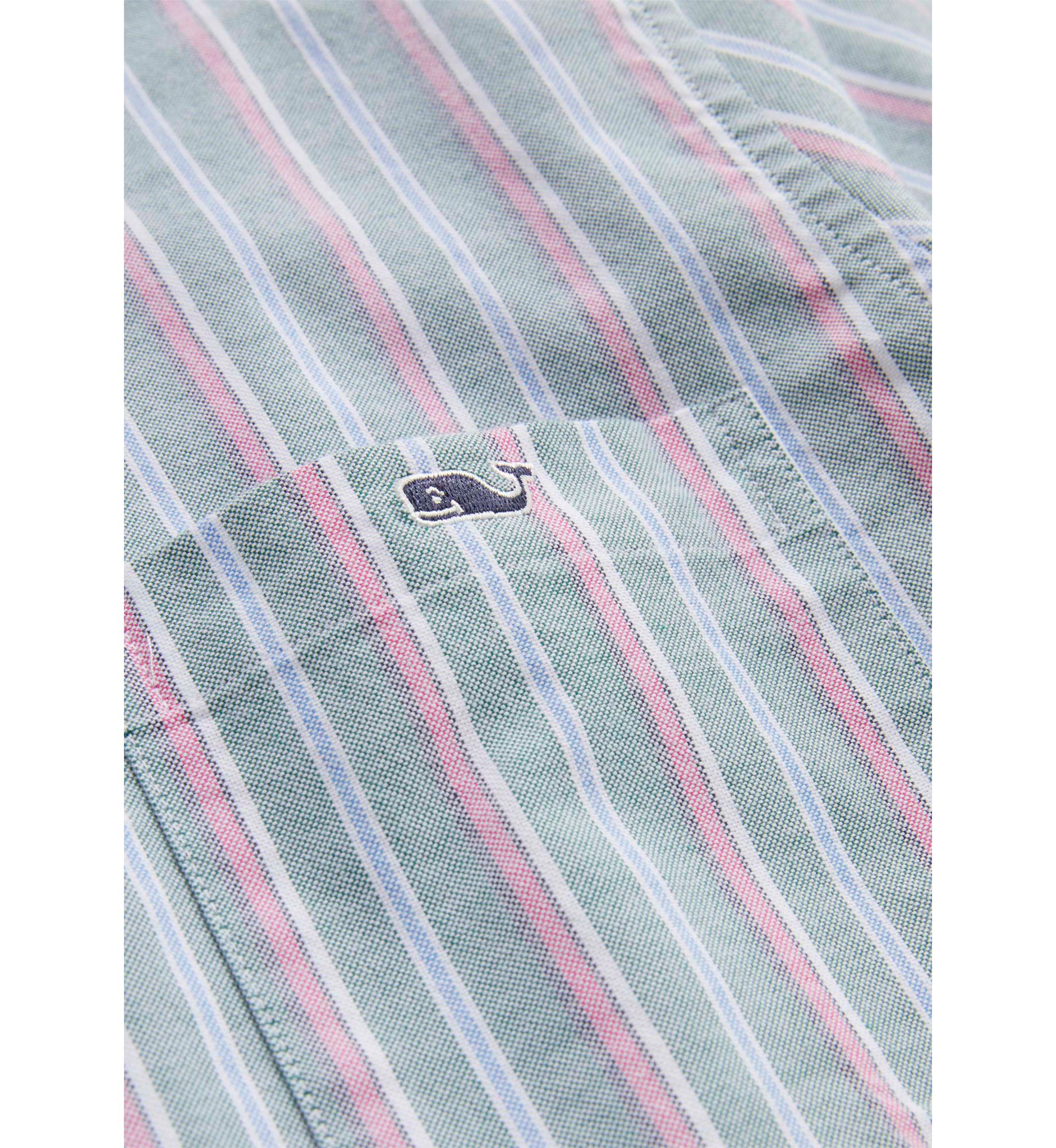 Mens Stripe Stretch Oxford Shirt