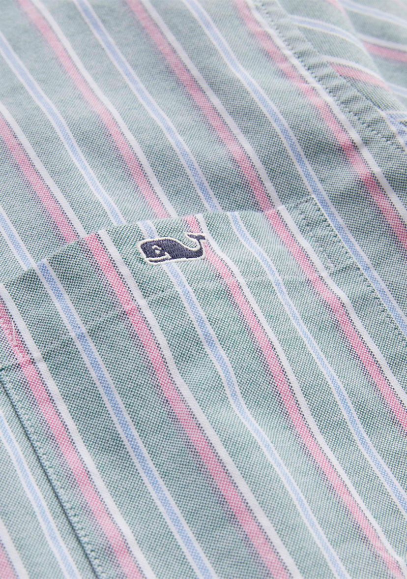 Mens Stripe Stretch Oxford Shirt