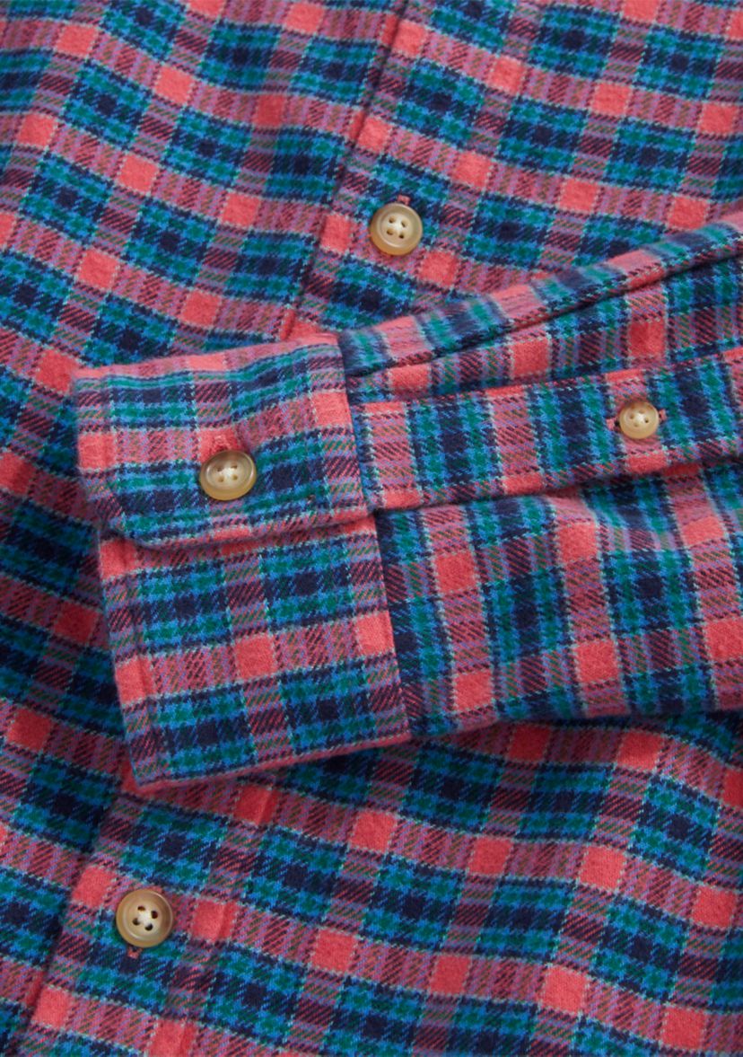 Mens Flannel Check Whale Shirt