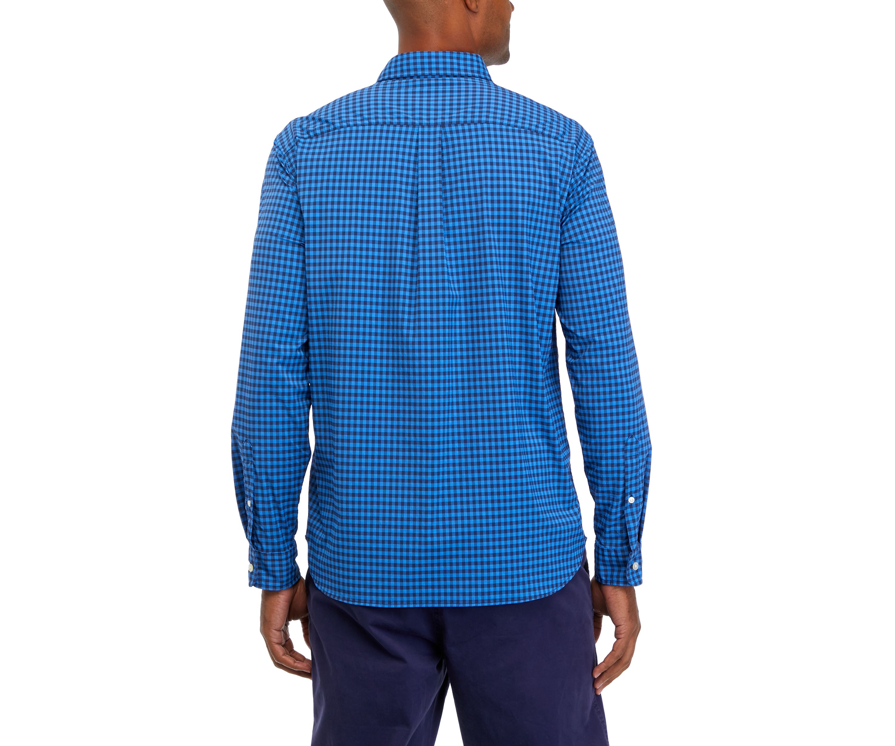 Mens On-the-Go Lightweight Gingham Shirt