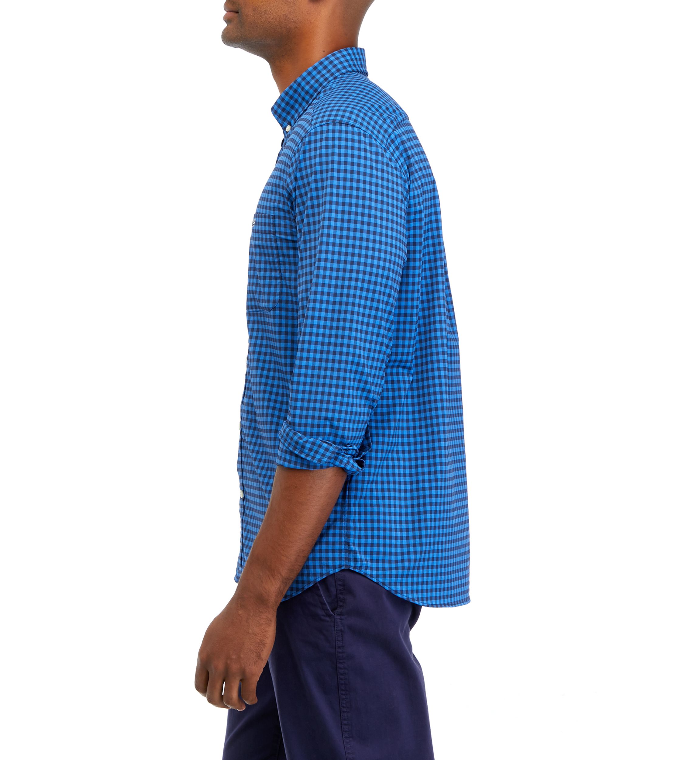 Mens On-the-Go Lightweight Gingham Shirt