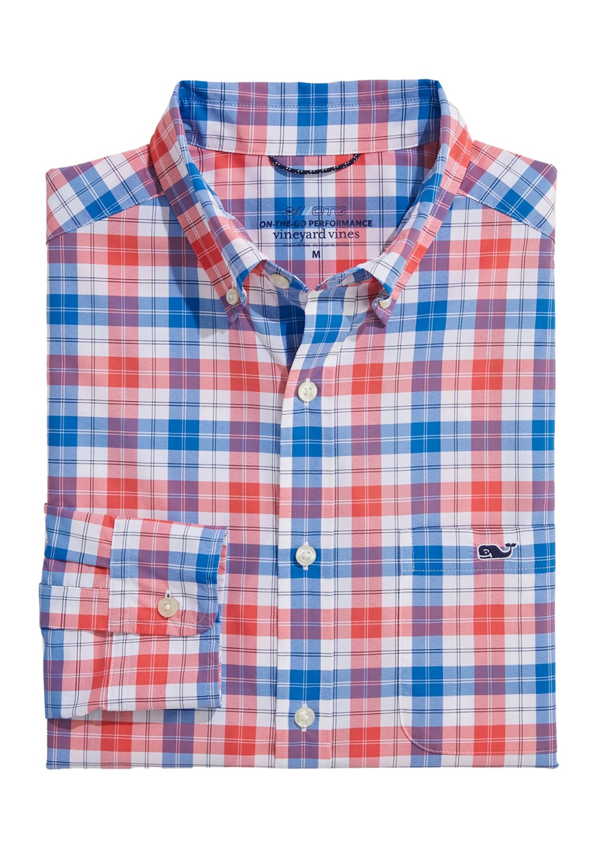 Mens Plaid On the Go Nylon Shirt