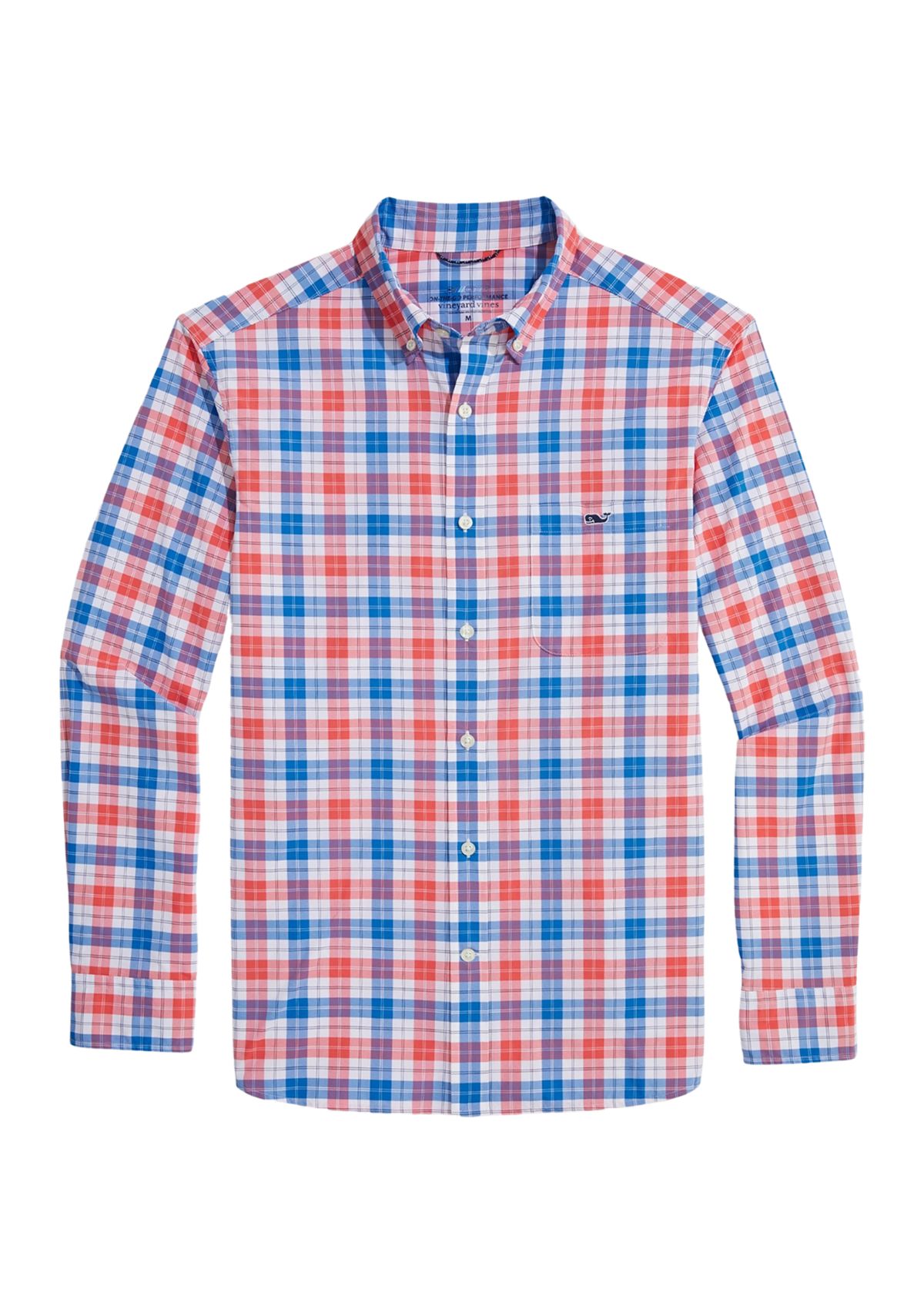 Mens Plaid On the Go Nylon Shirt