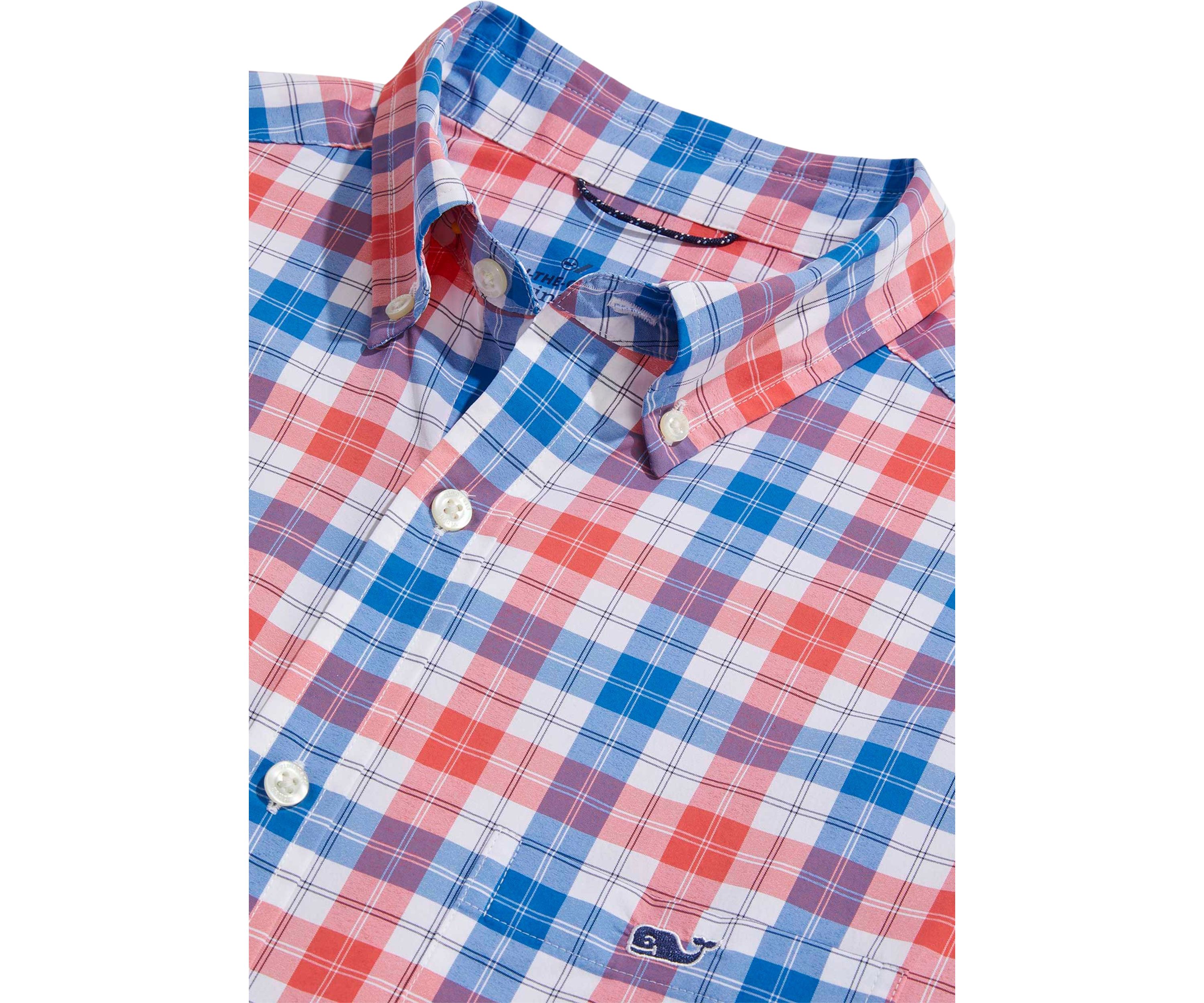 Mens Plaid On the Go Nylon Shirt