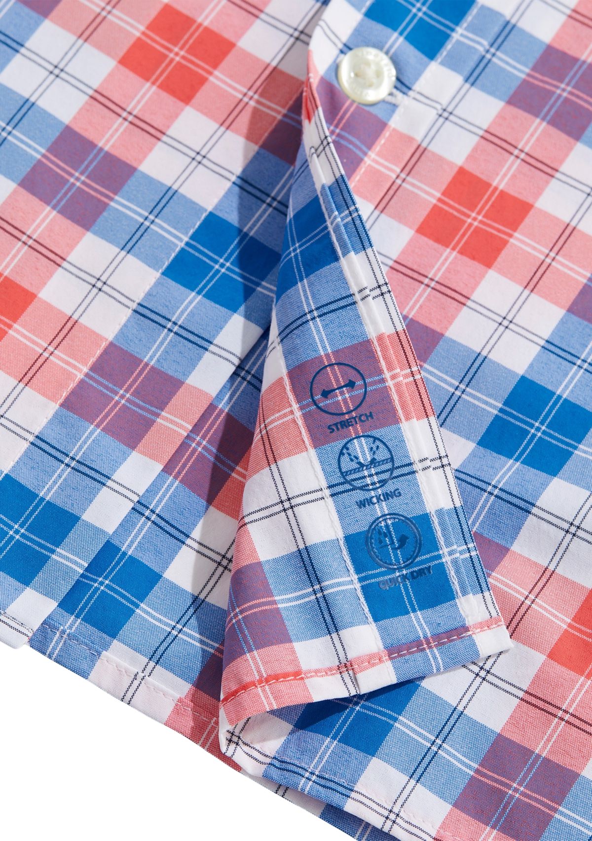 Mens Plaid On the Go Nylon Shirt