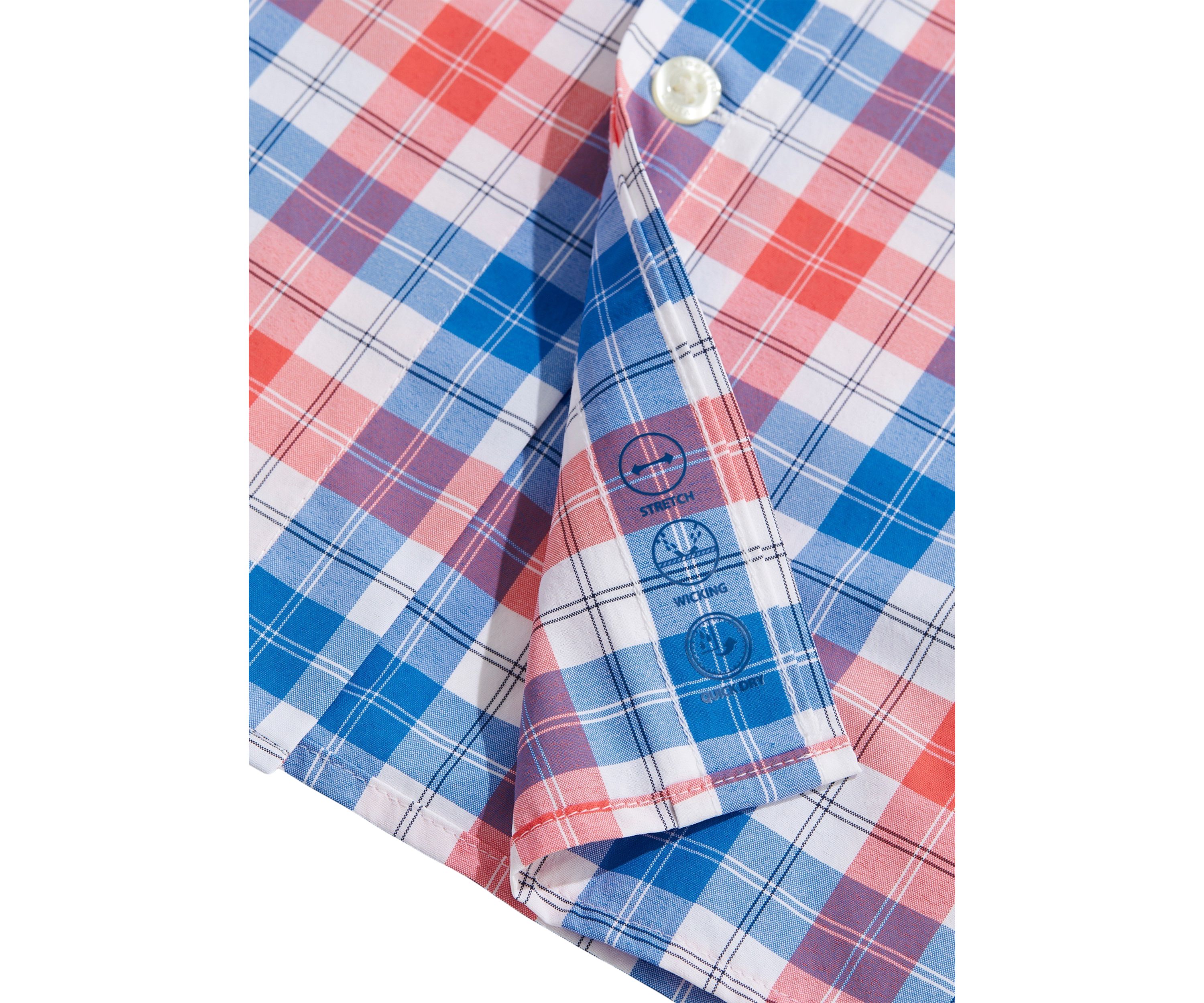 Mens Plaid On the Go Nylon Shirt