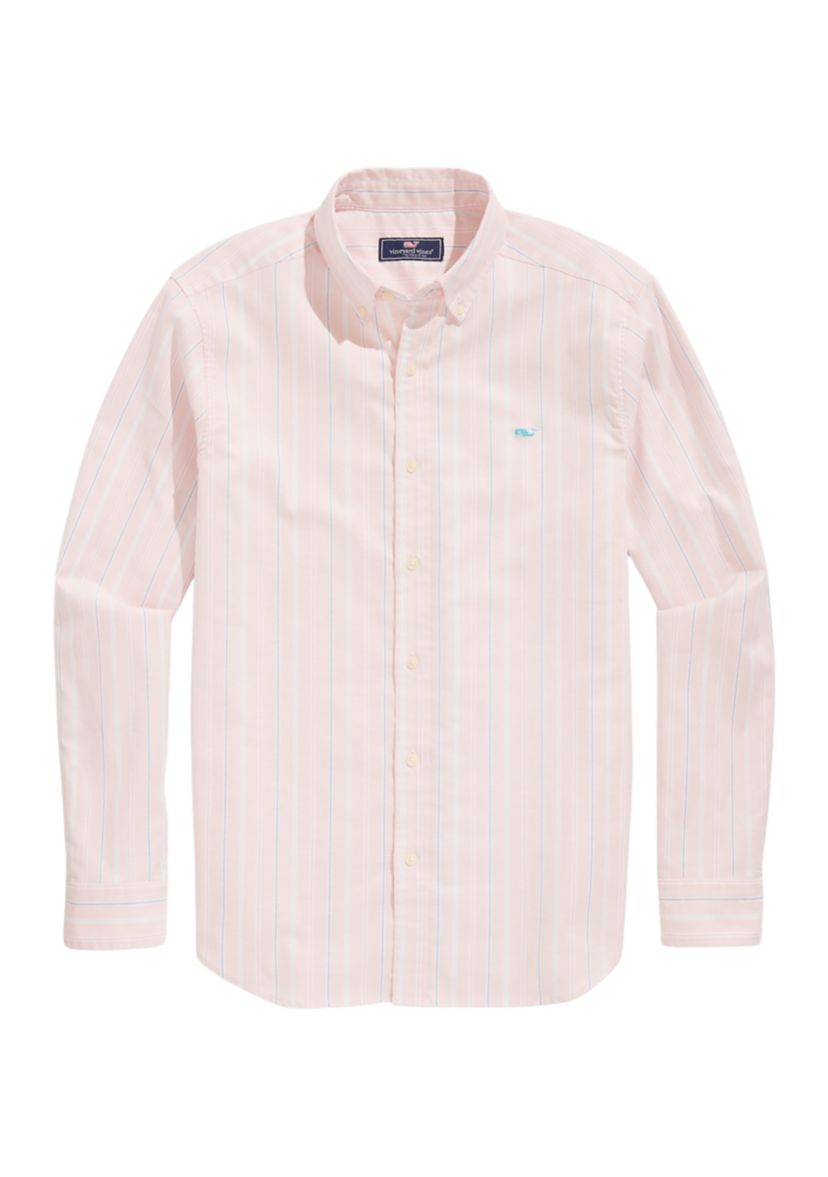 Stripe Stretch Oxford Whale Shirt