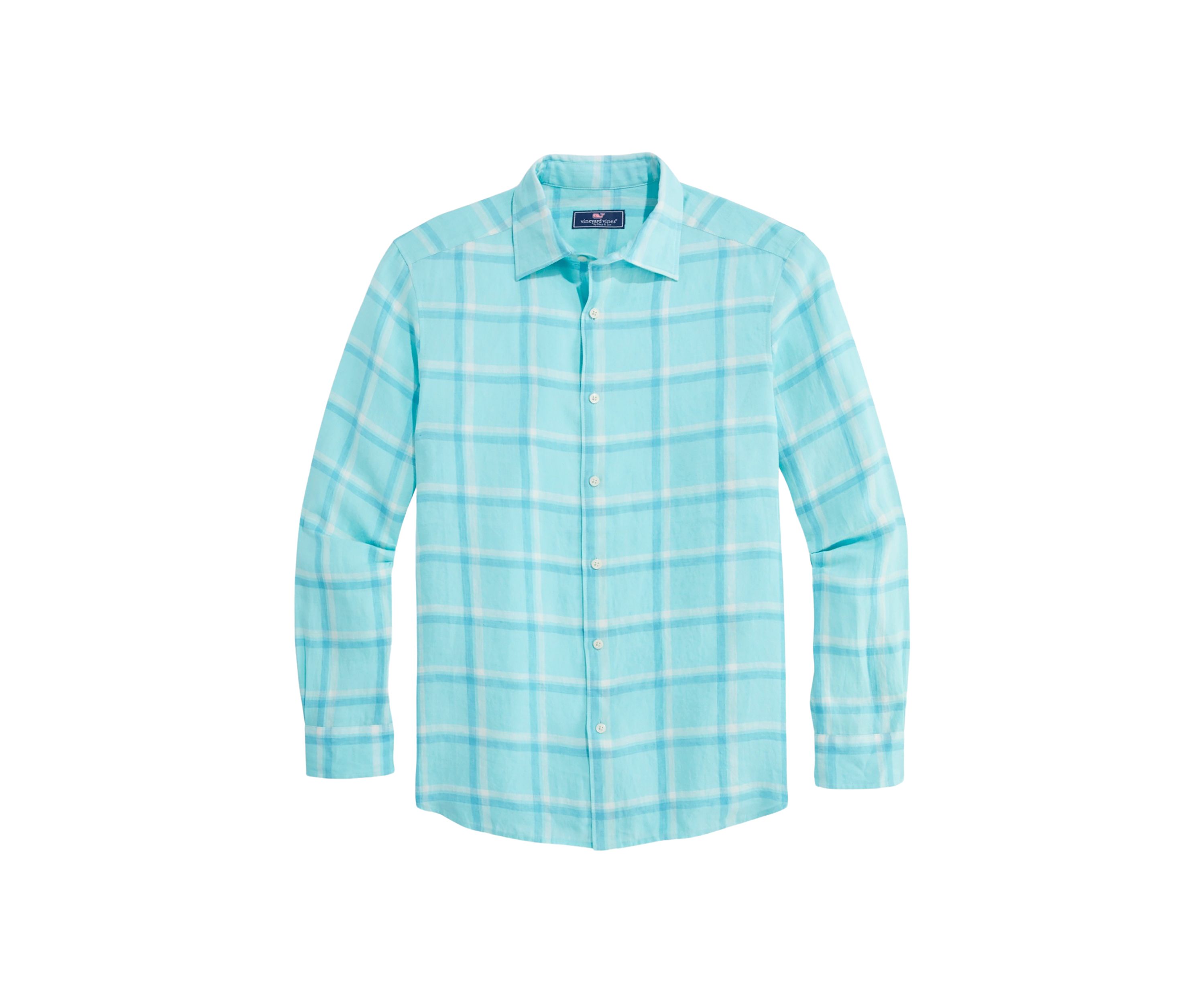 Plaid Linen Bendback Tisbury Shirt