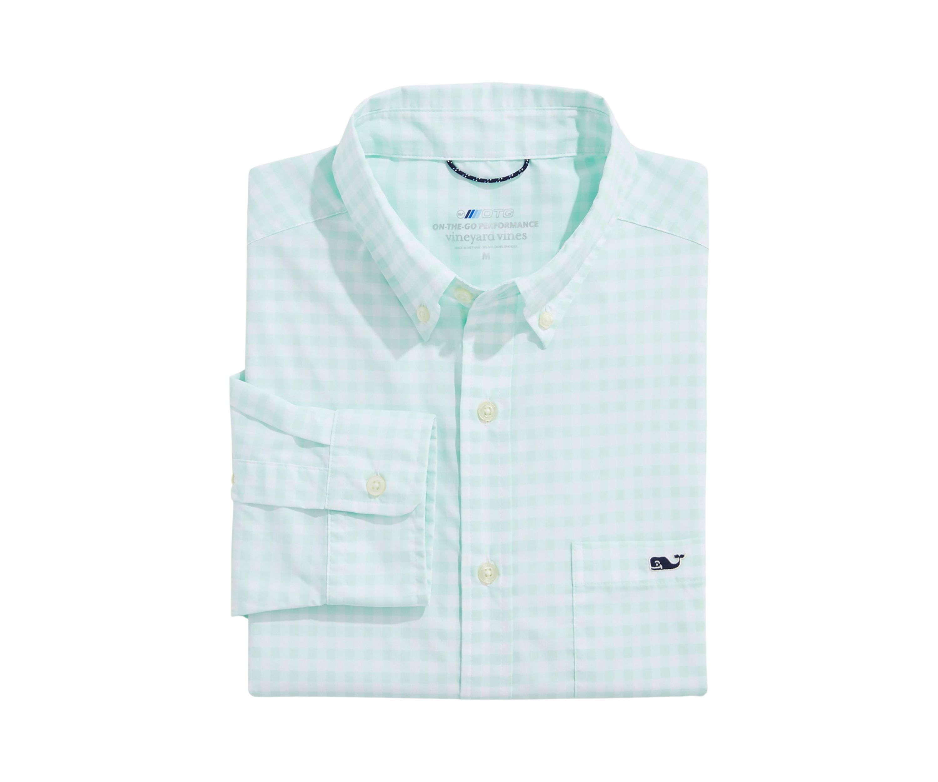 On-The-Go Nylon Gingham Shirt