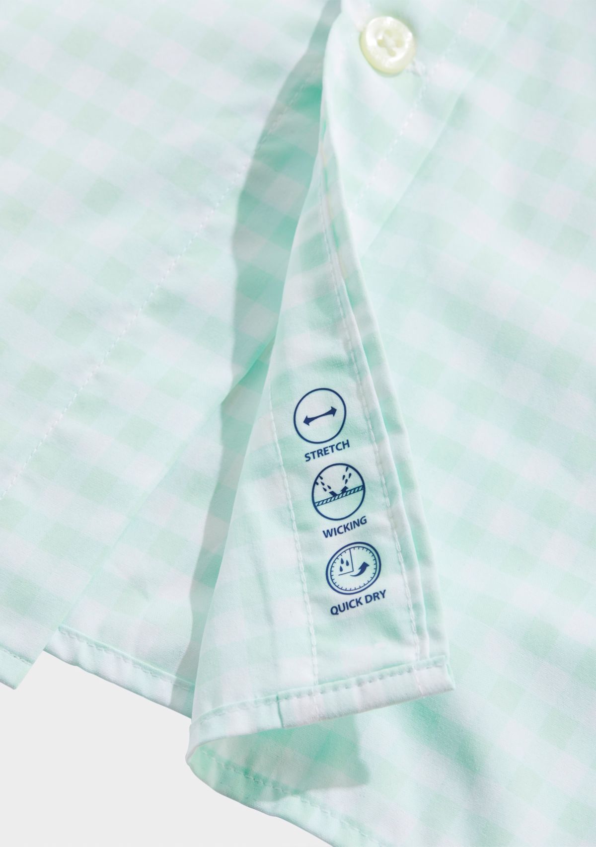 On-The-Go Nylon Gingham Shirt