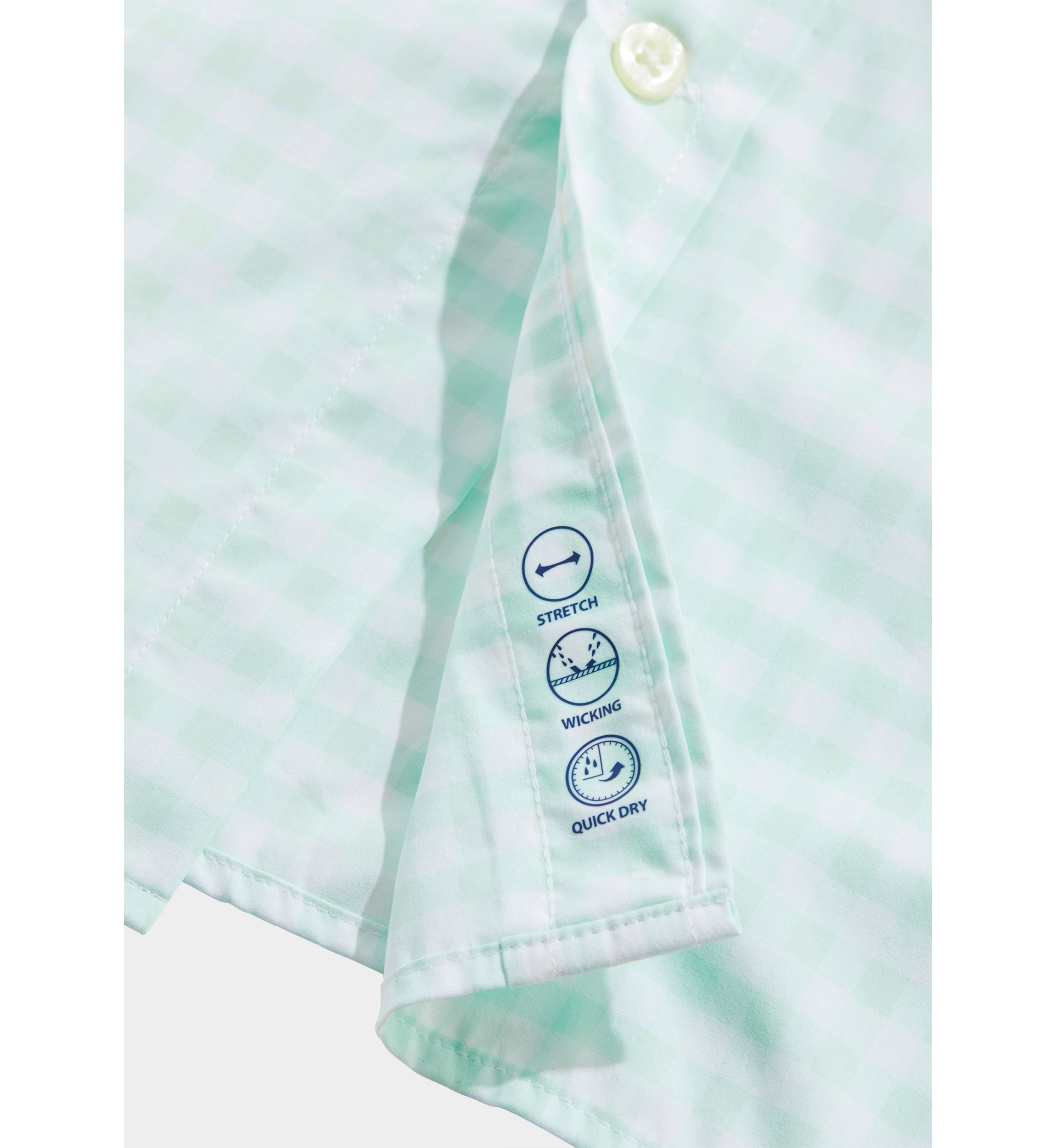 On-The-Go Nylon Gingham Shirt