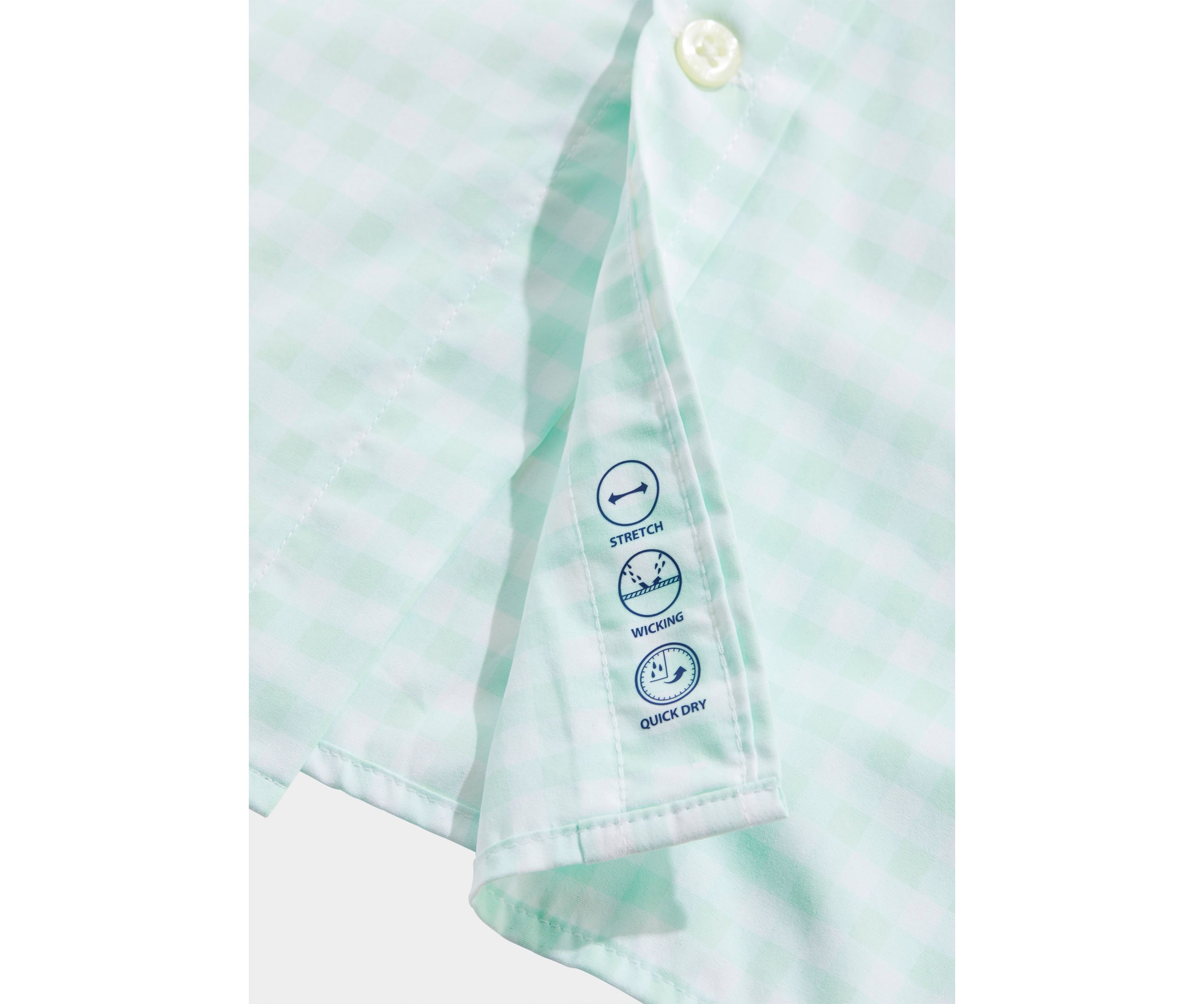On-The-Go Nylon Gingham Shirt