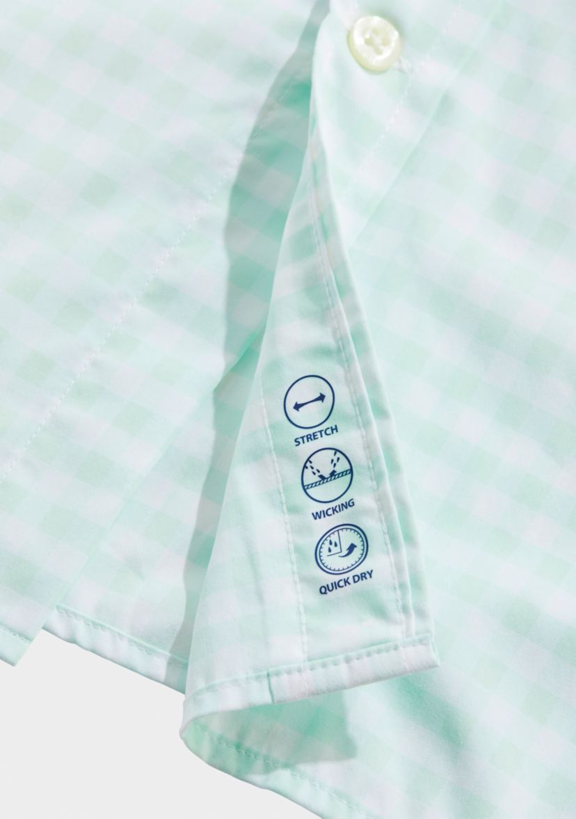 On-The-Go Nylon Gingham Shirt