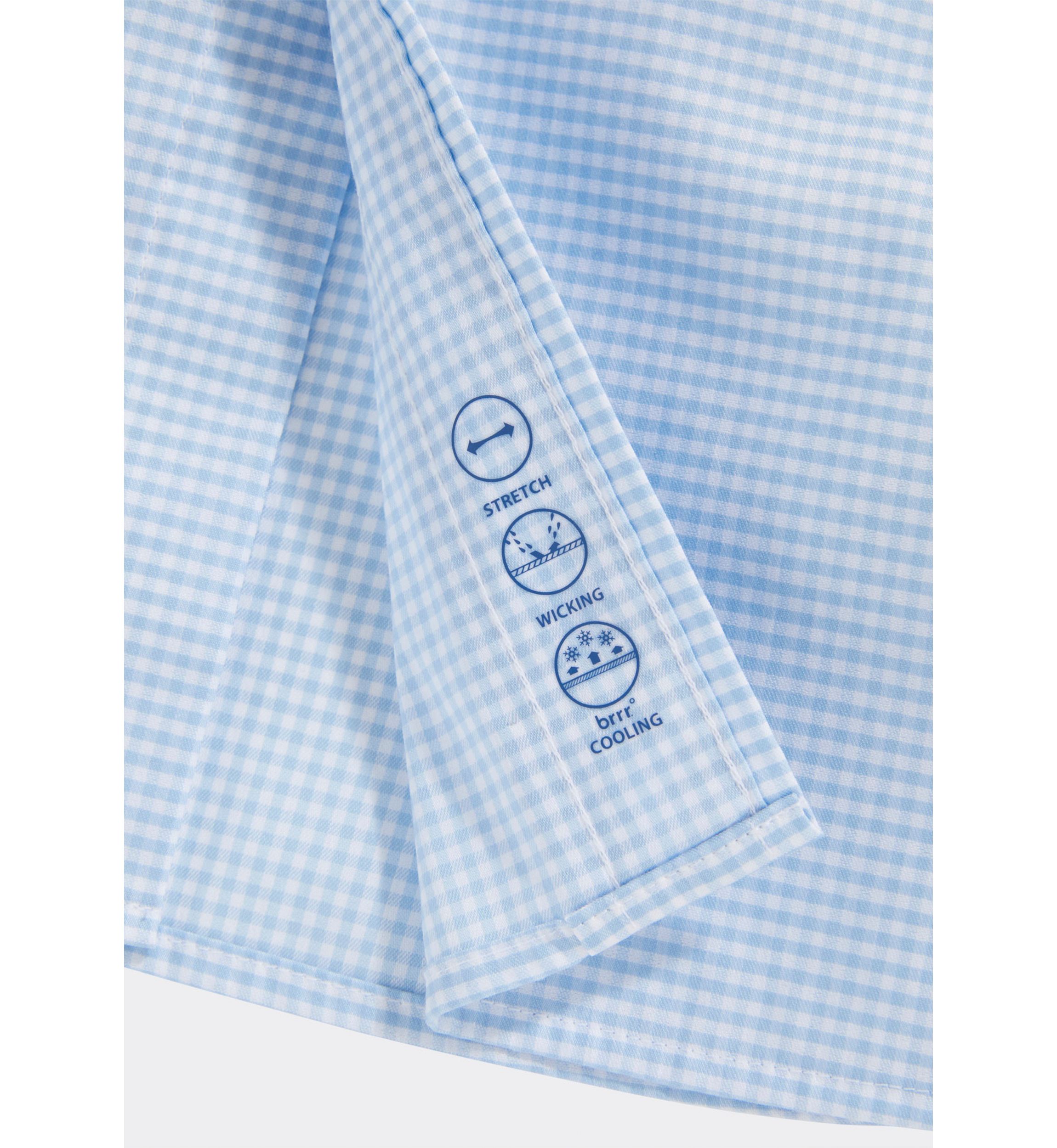 Gingham Spread Collar Dress Shirt 