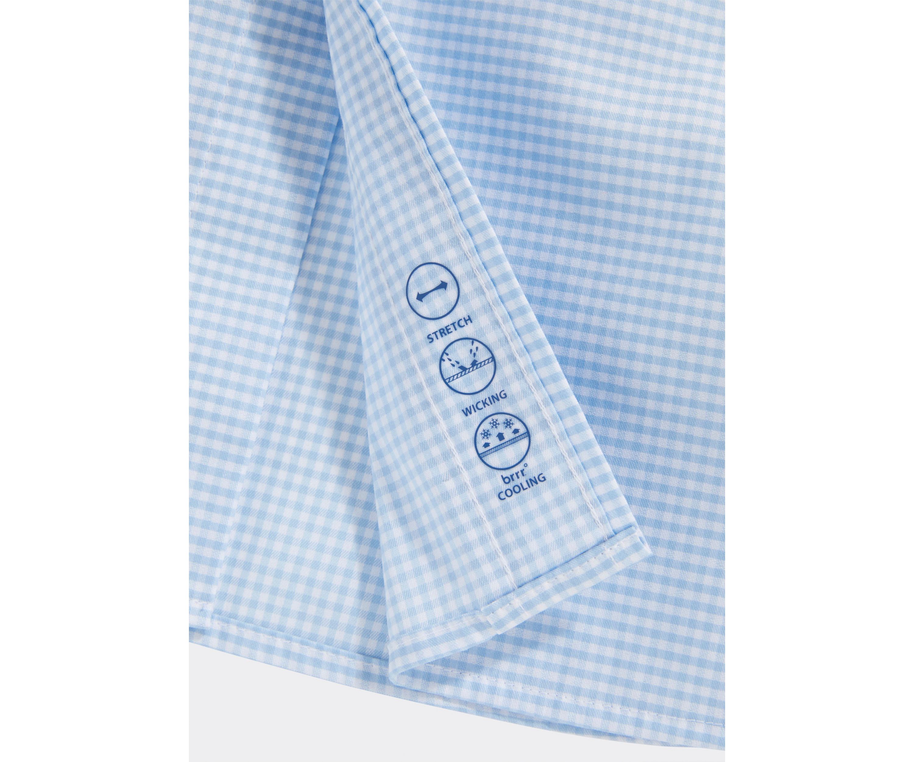 Gingham Spread Collar Dress Shirt 