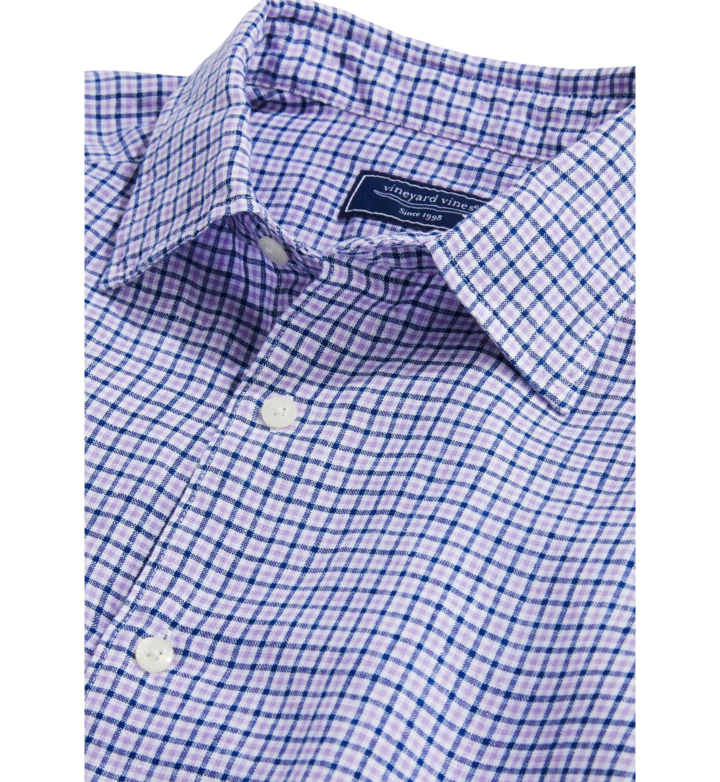Tattersall Linen Button Up Shirt 