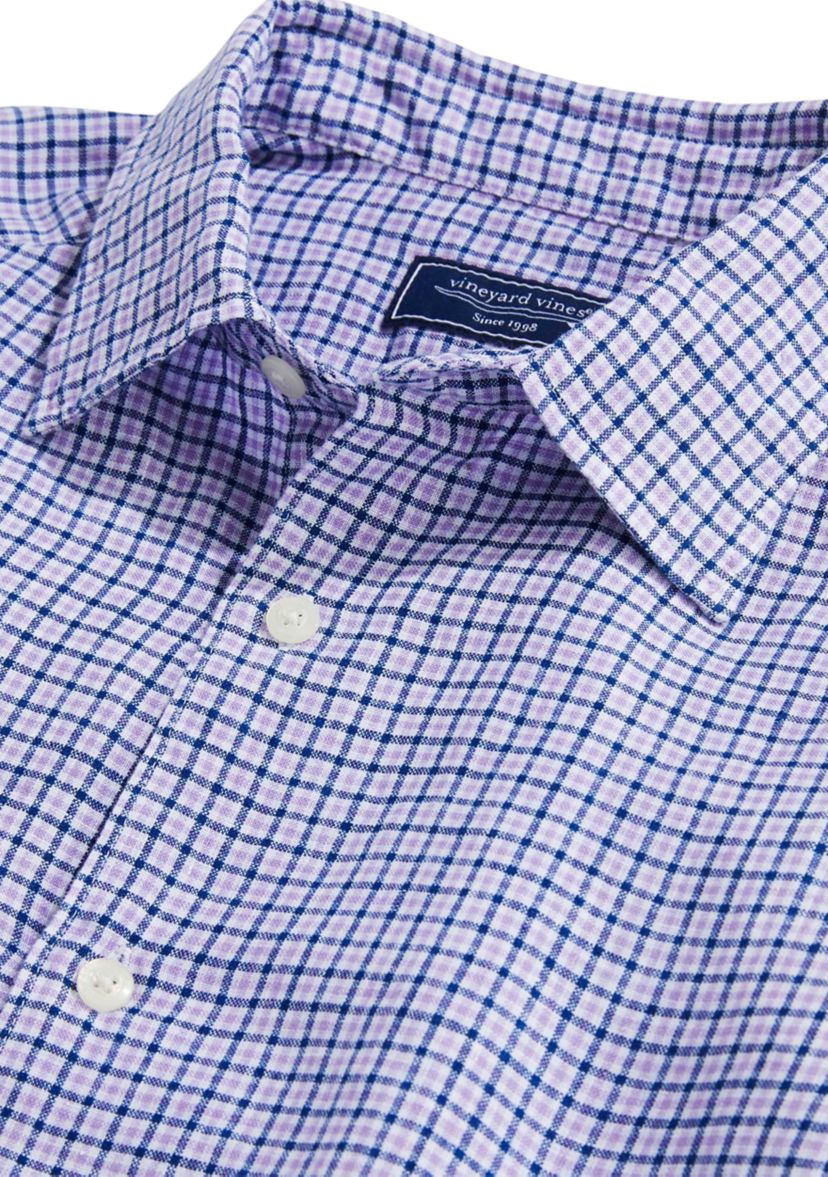 Tattersall Linen Button Up Shirt 