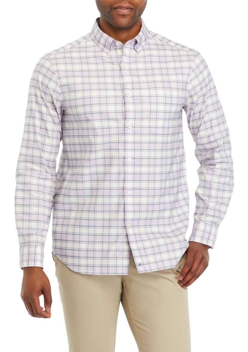 Mens On the Go Nylon Check Shirt