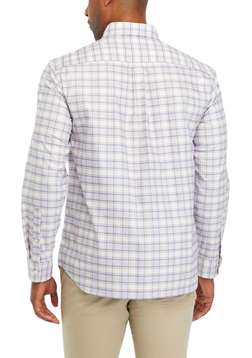Mens On the Go Nylon Check Shirt