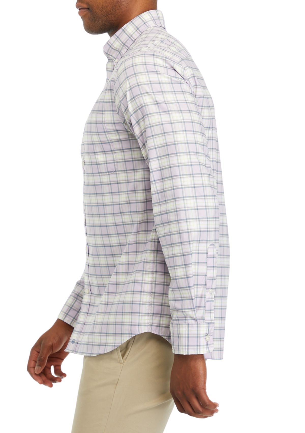 Mens On the Go Nylon Check Shirt